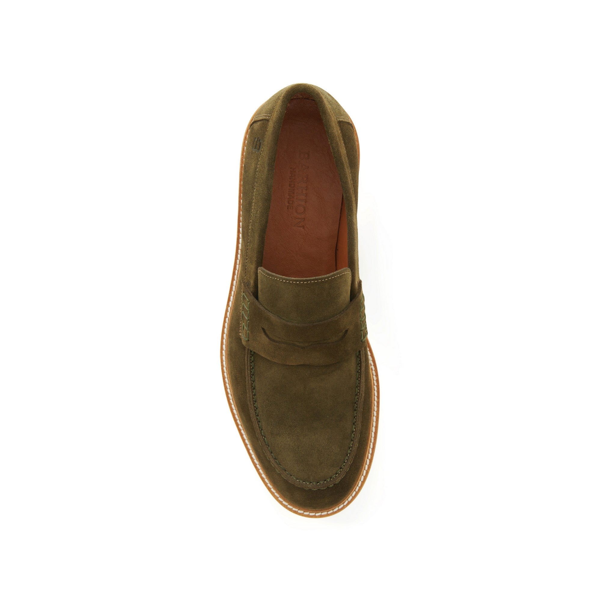 Men's Suede Calf Leather Handmade Loafer M9014 5