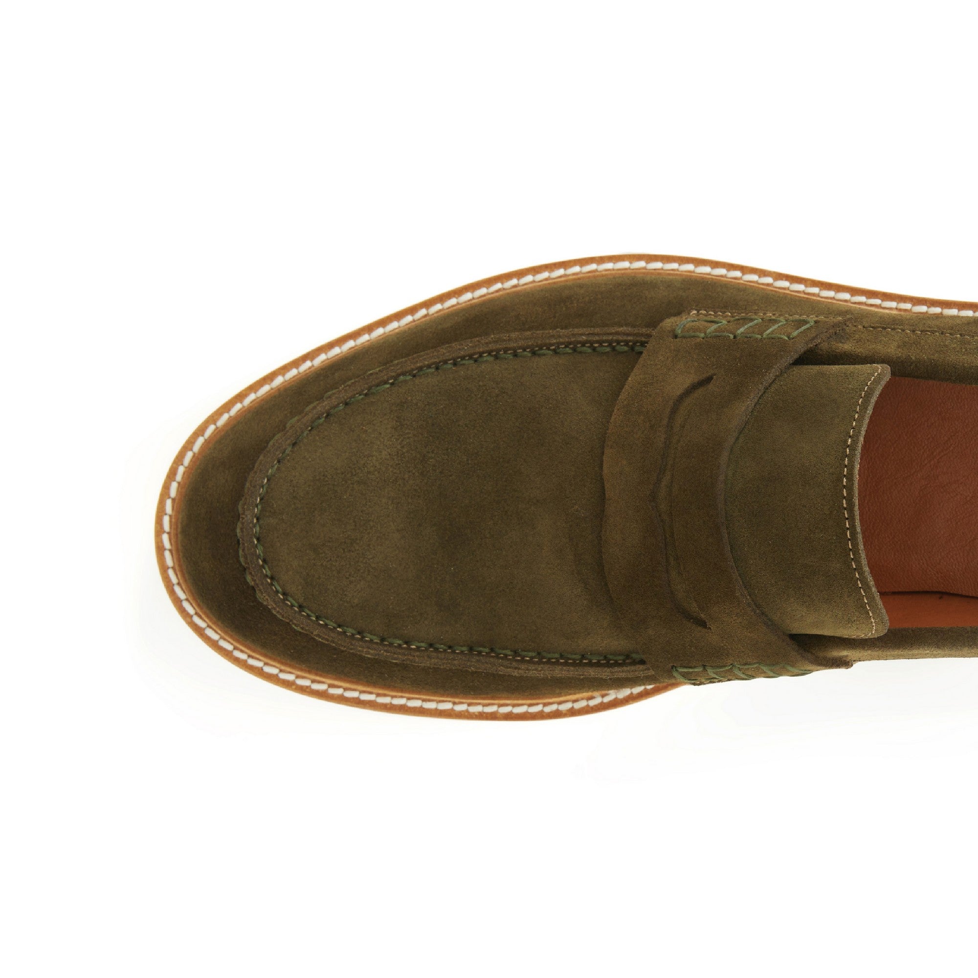 Men's Suede Calf Leather Handmade Loafer M9014 6