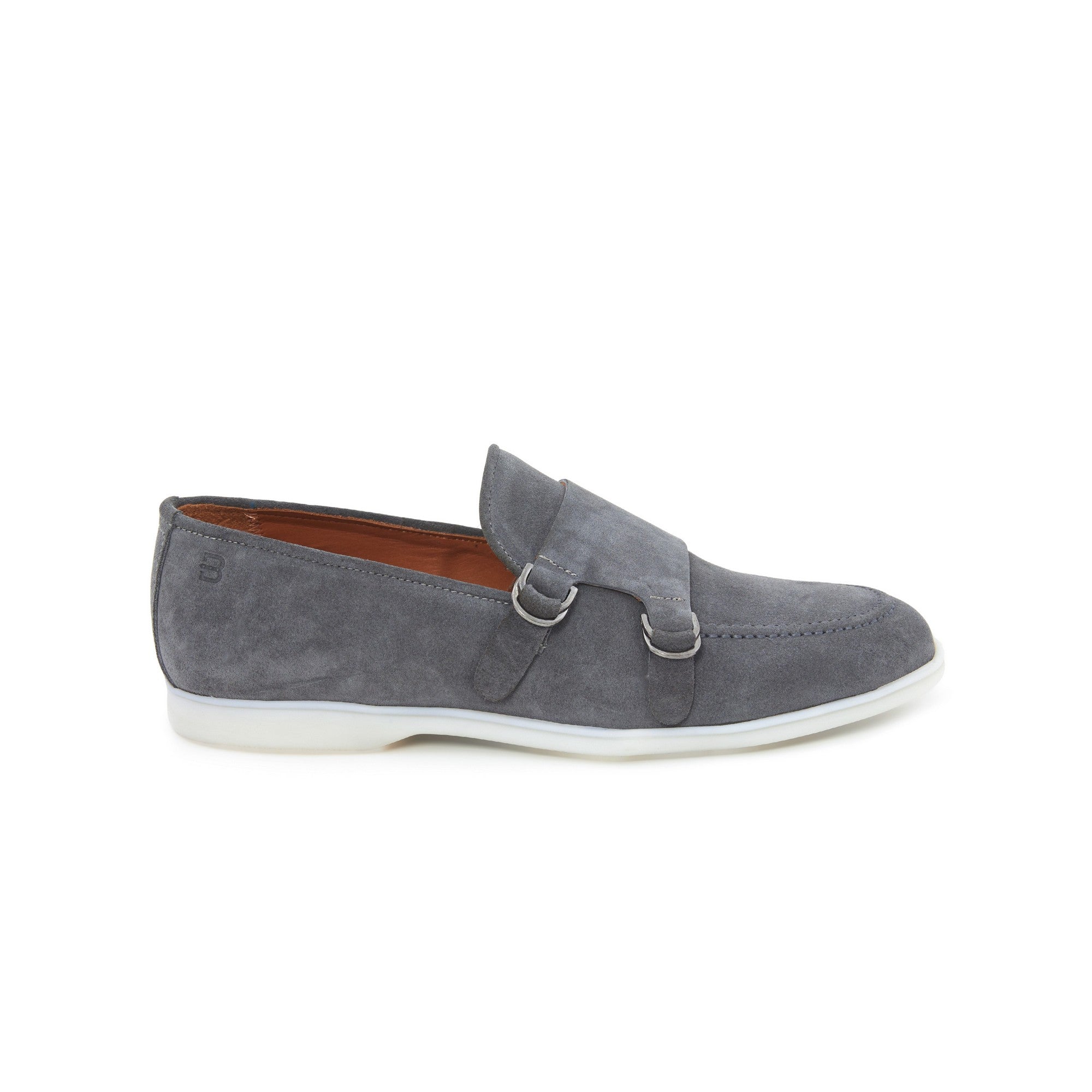 Men's Suede Leather Handmade Monk M9015 1