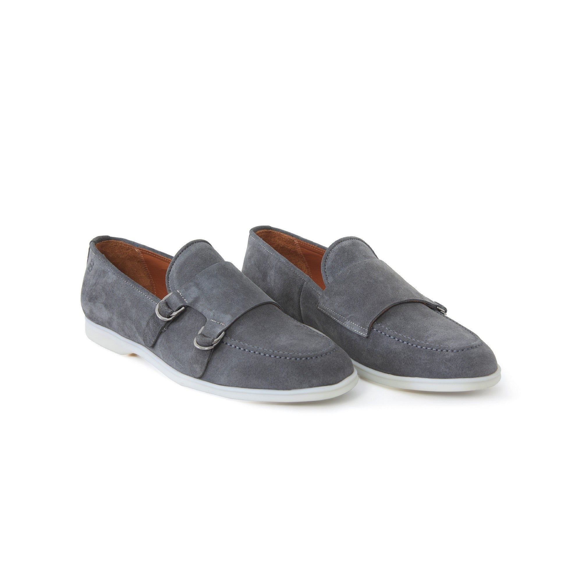 Men's Suede Leather Handmade Monk M9015 2