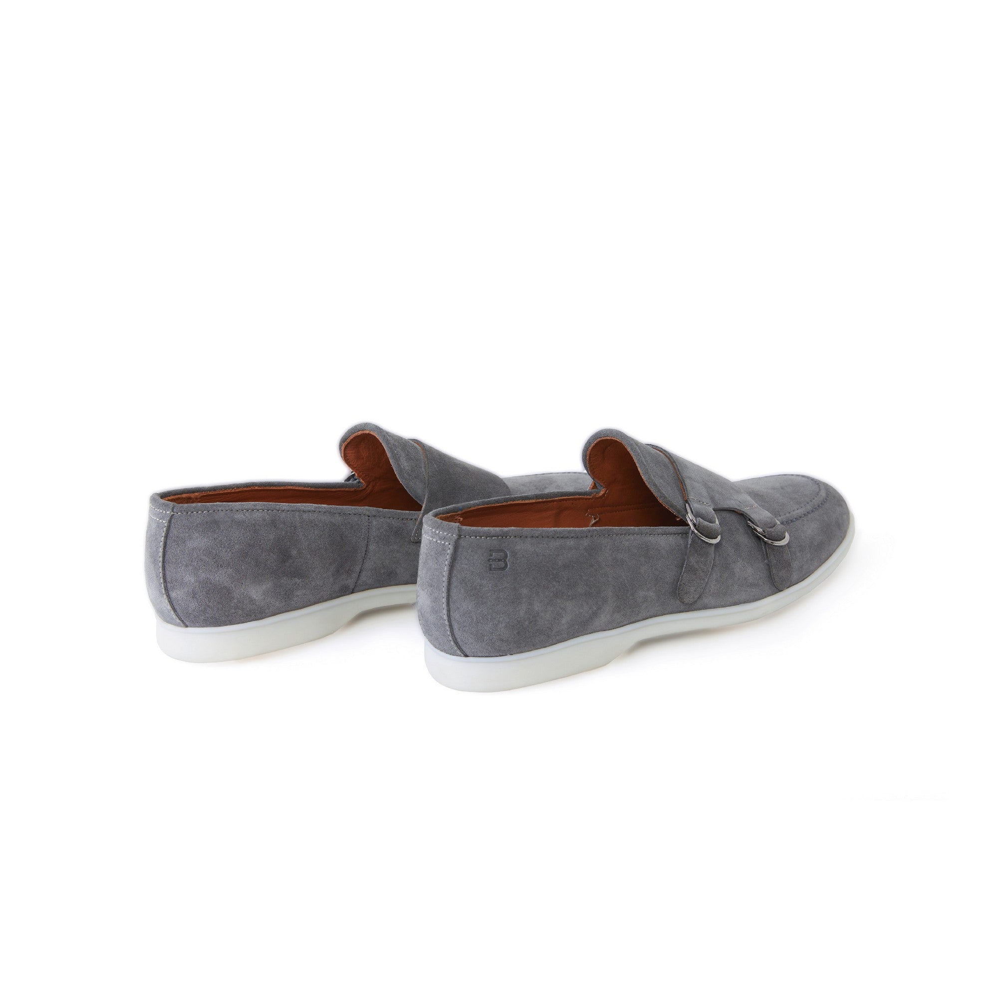 Men's Suede Leather Handmade Monk M9015 3