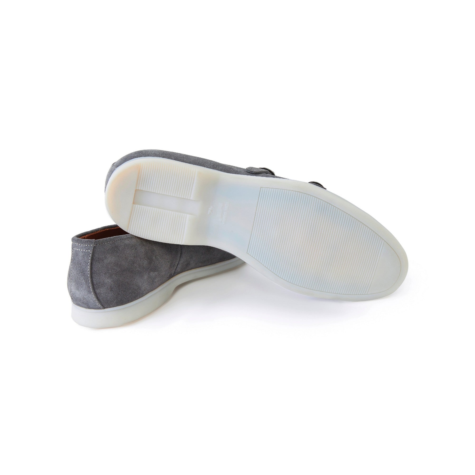 Men's Suede Leather Handmade Monk M9015 4