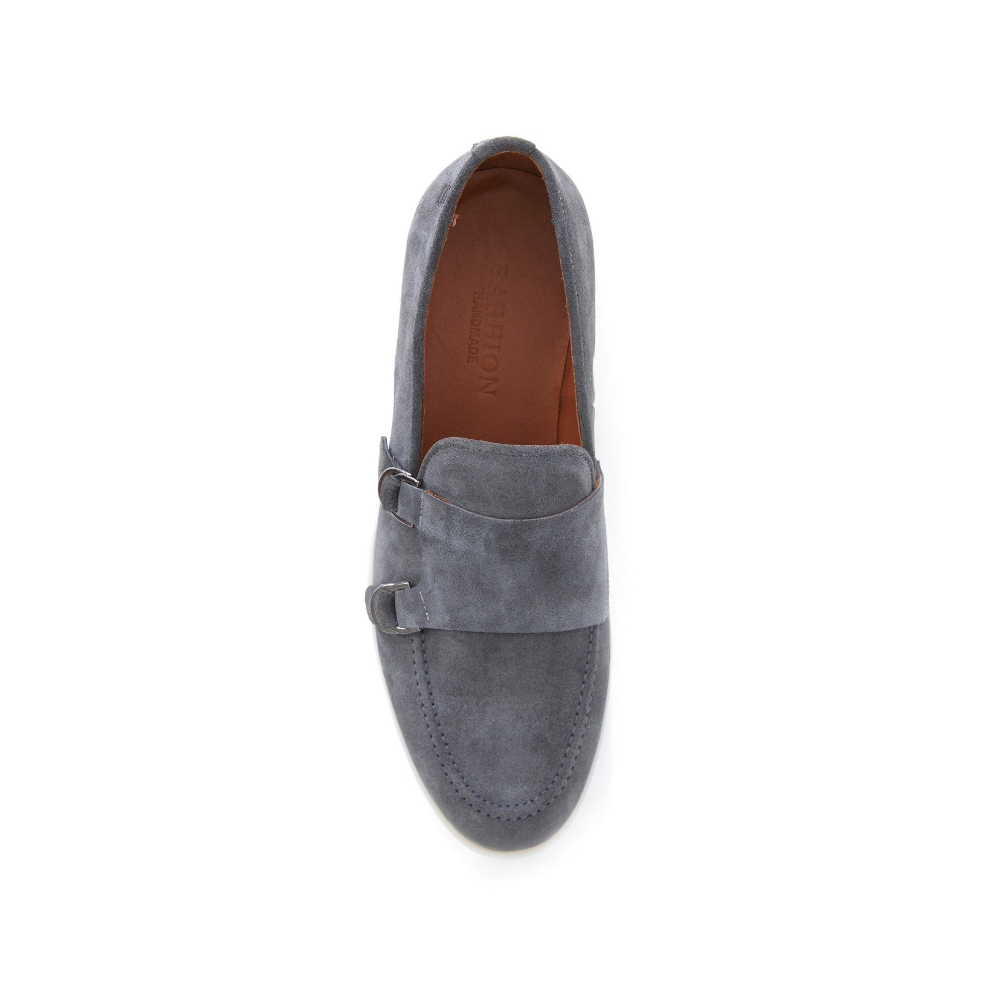 Men's Suede Leather Handmade Monk M9015 5