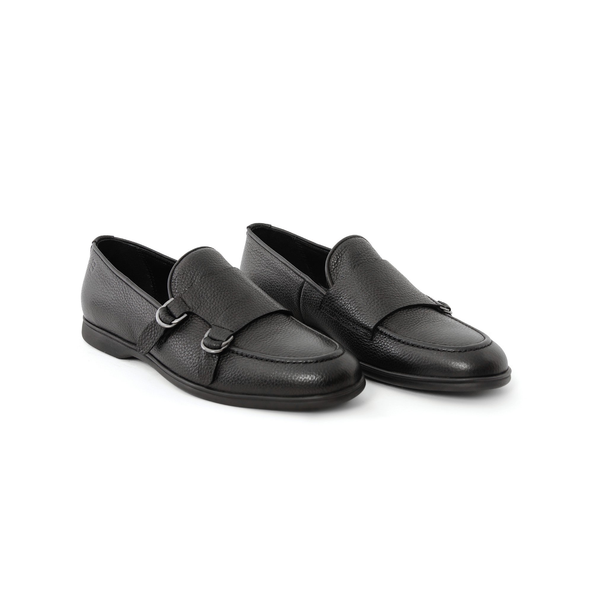 Men's Suede Leather Handmade Monk M9015 14