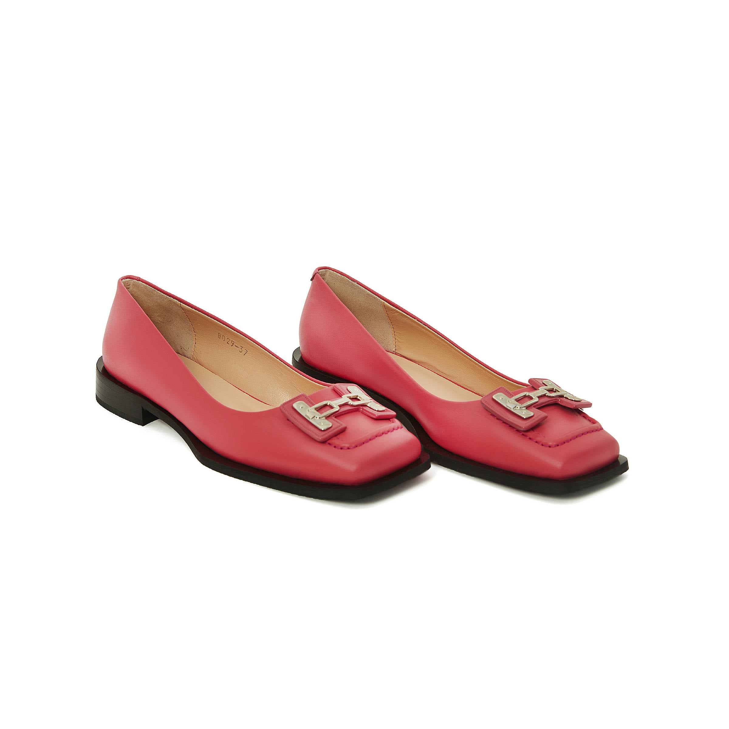 Women's Calf Leather Handmade Flats W3008 2