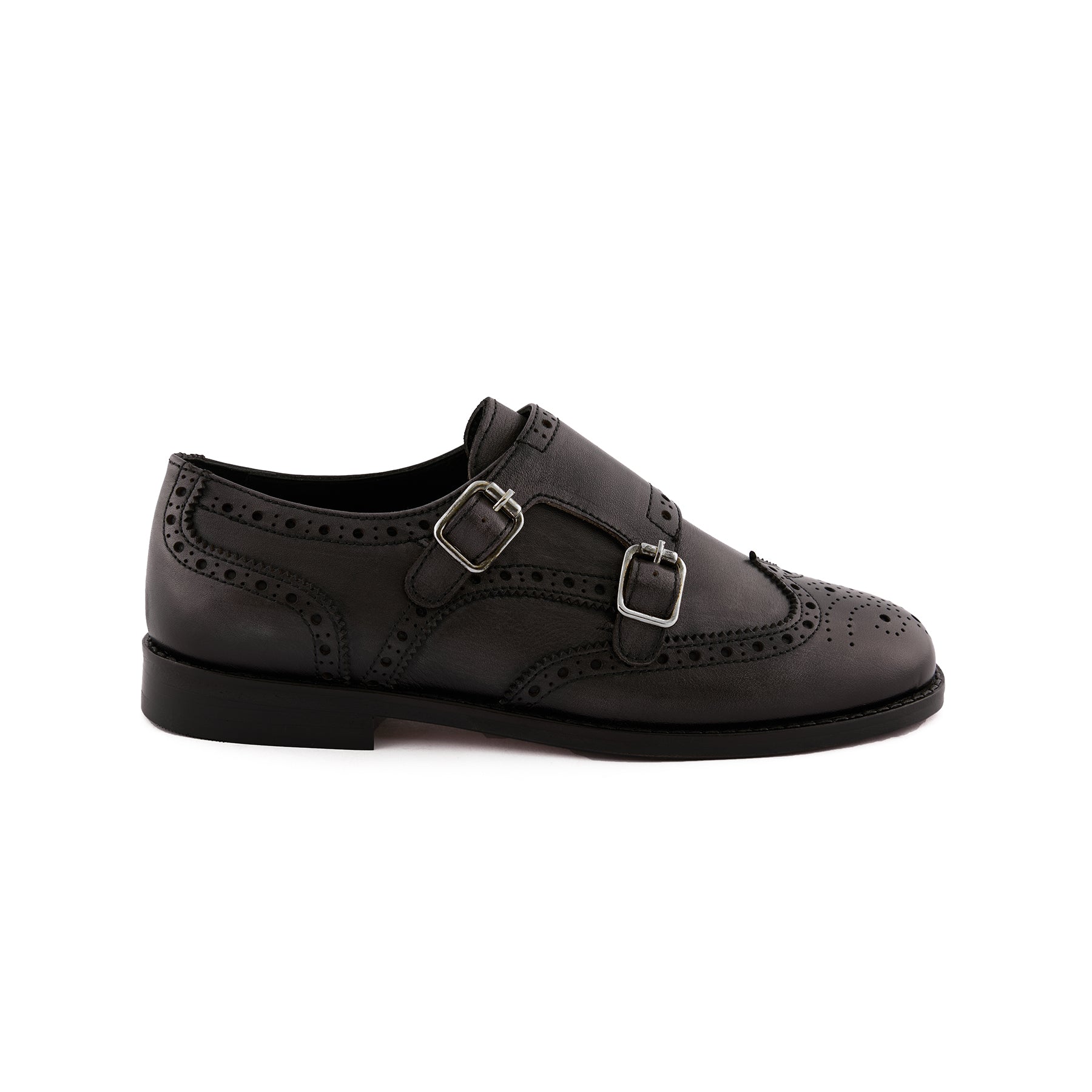 Women’s Grey Handmade Calf Leather Loafers W5027