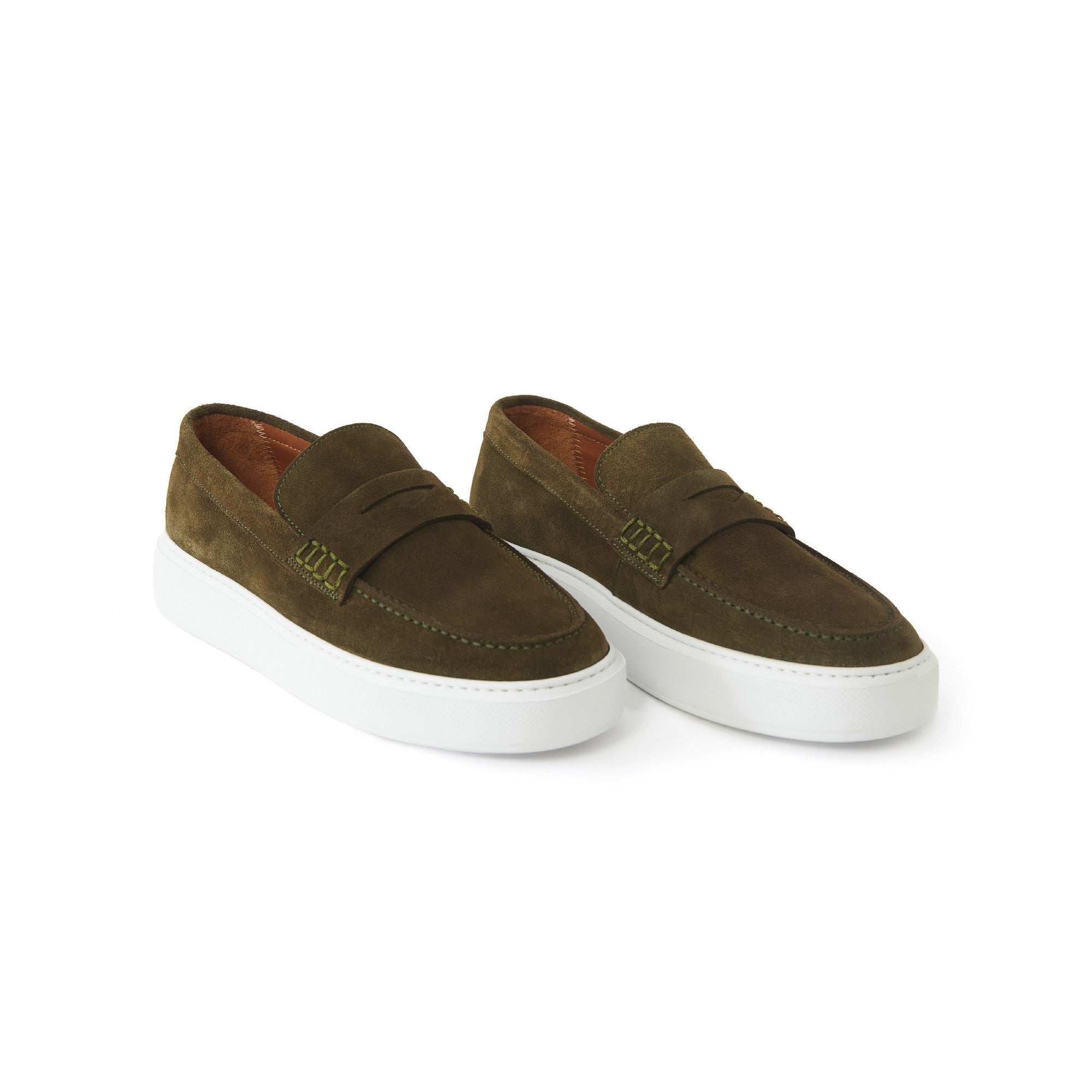 Women's Suede Calf Leather Handmade Loafer W5026 2