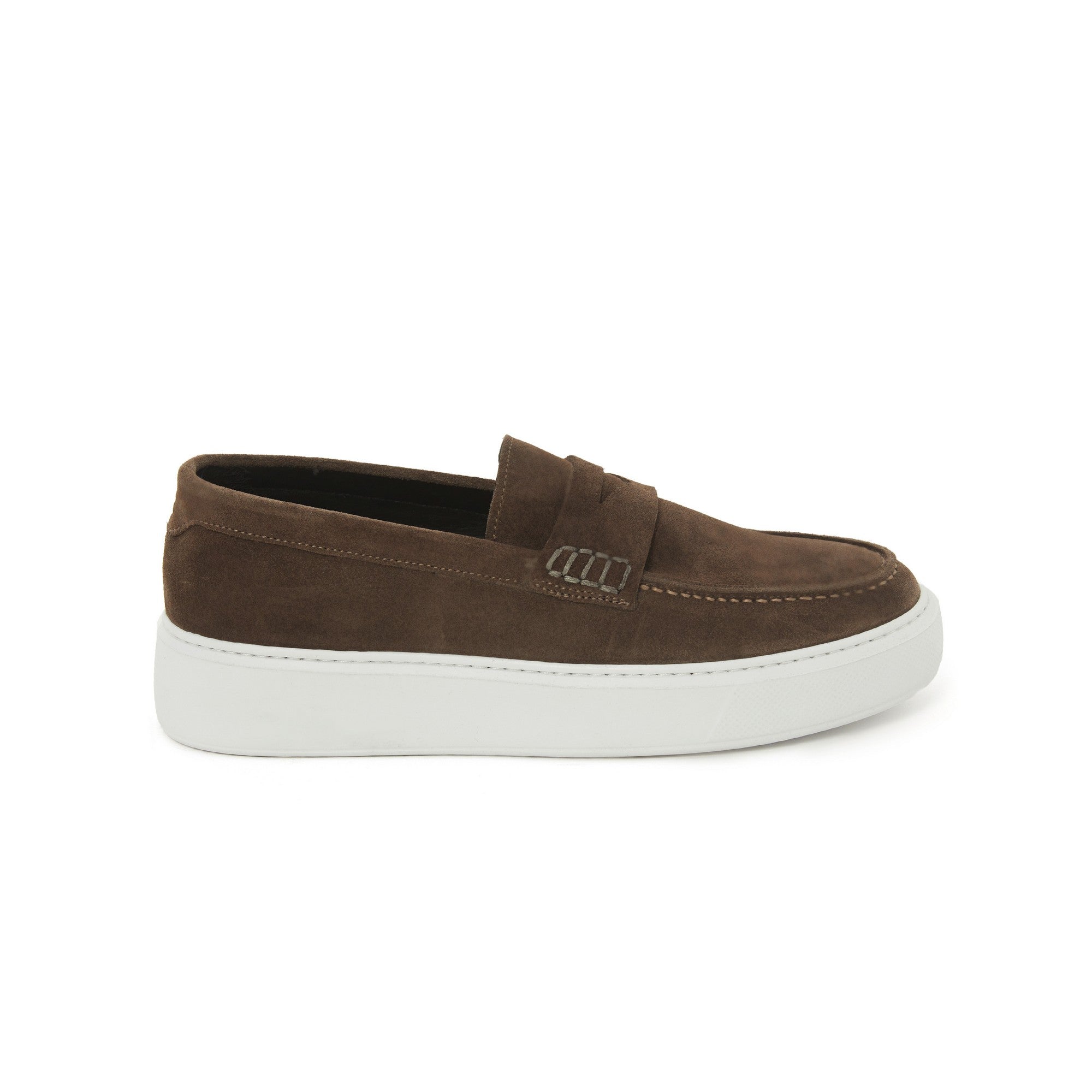 Women's Suede Calf Leather Handmade Loafer W5026 7