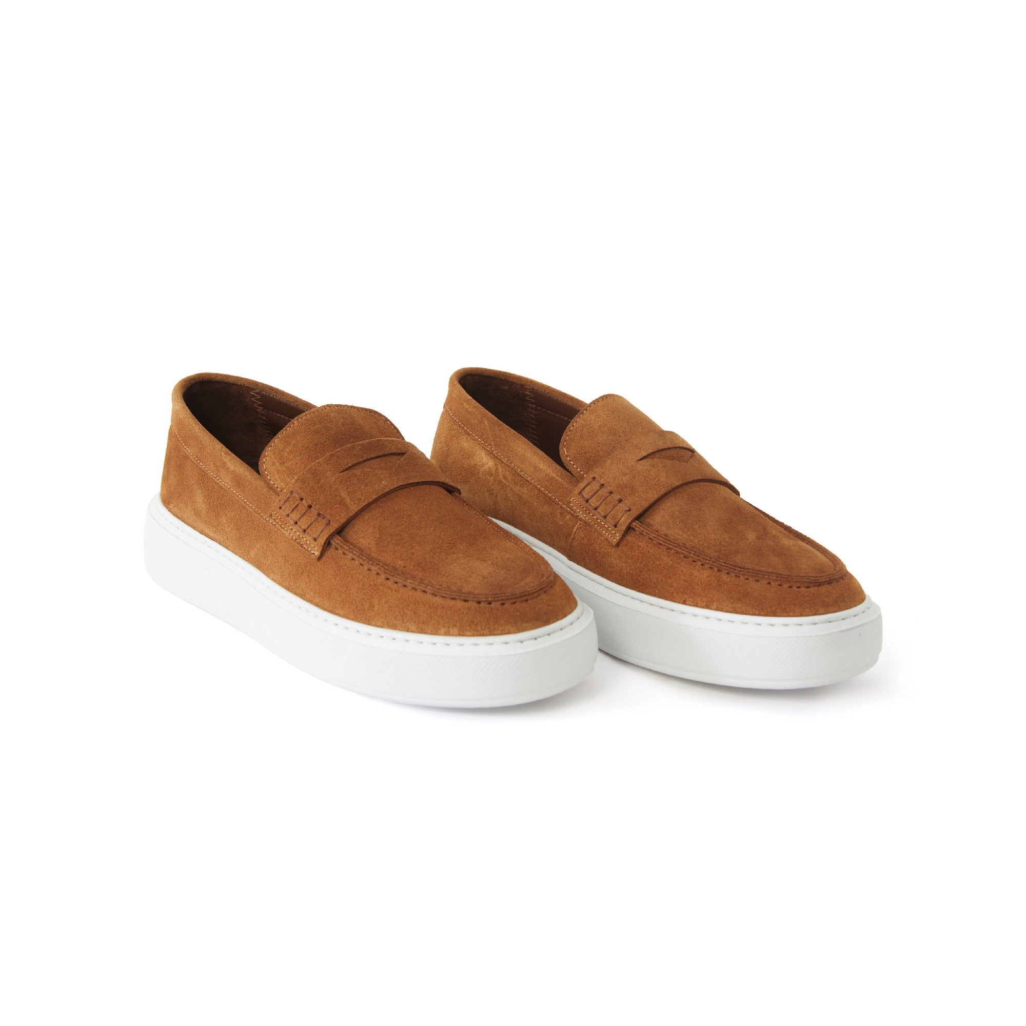 Women's Suede Calf Leather Handmade Loafer W5026 14