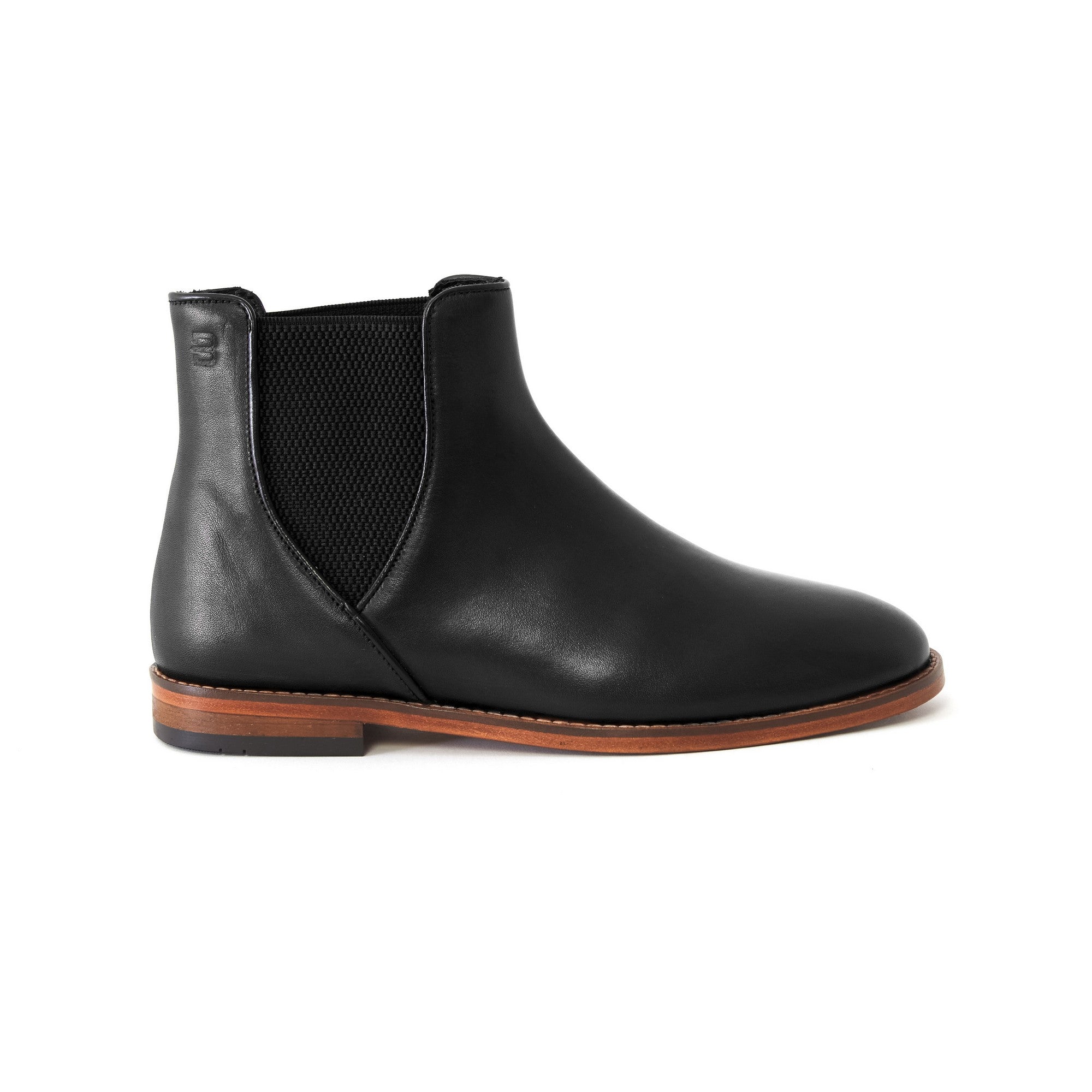 Women's Calf Leather Handmade Chelsea Boots W4004 1