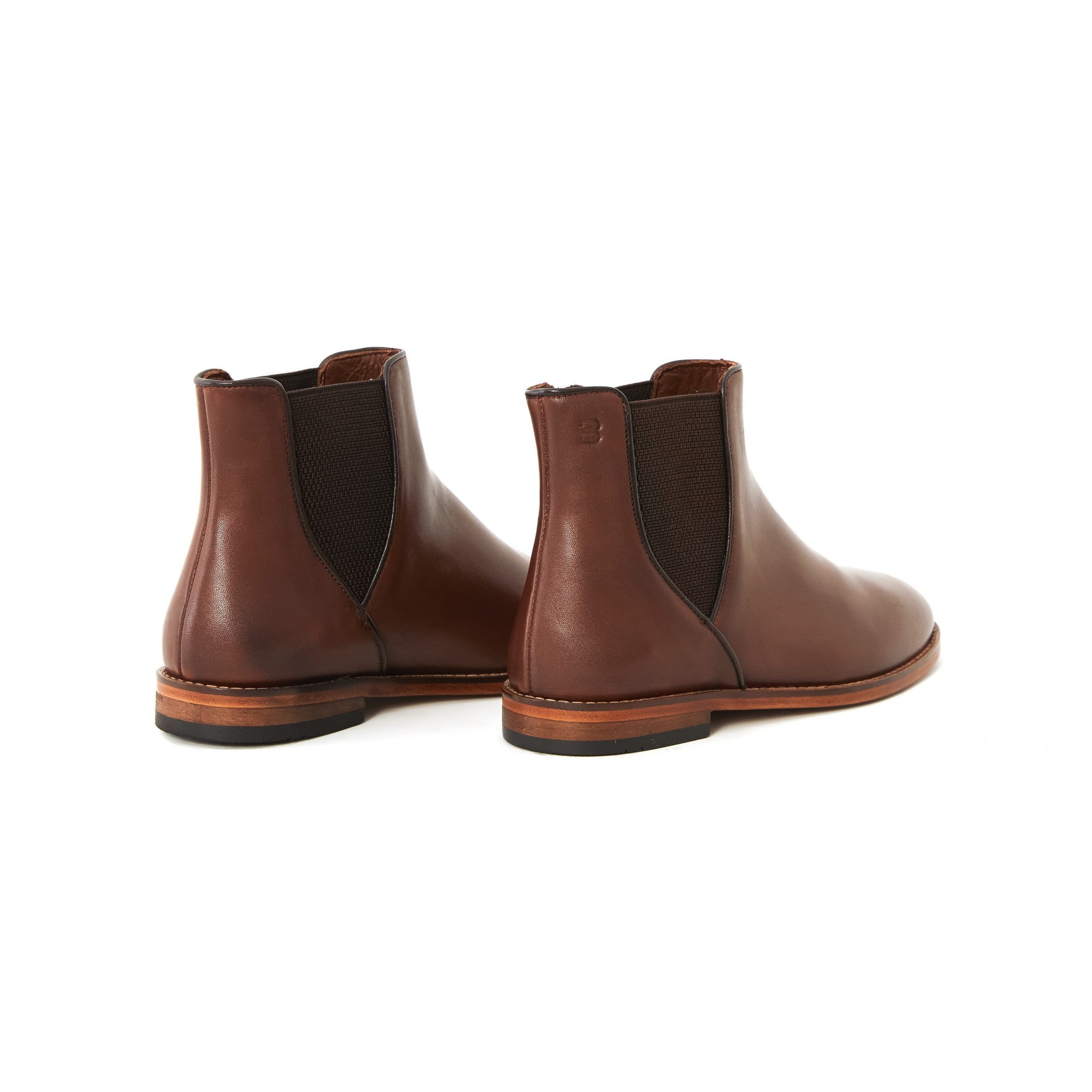 Women's Calf Leather Handmade Chelsea Boots W4004 9