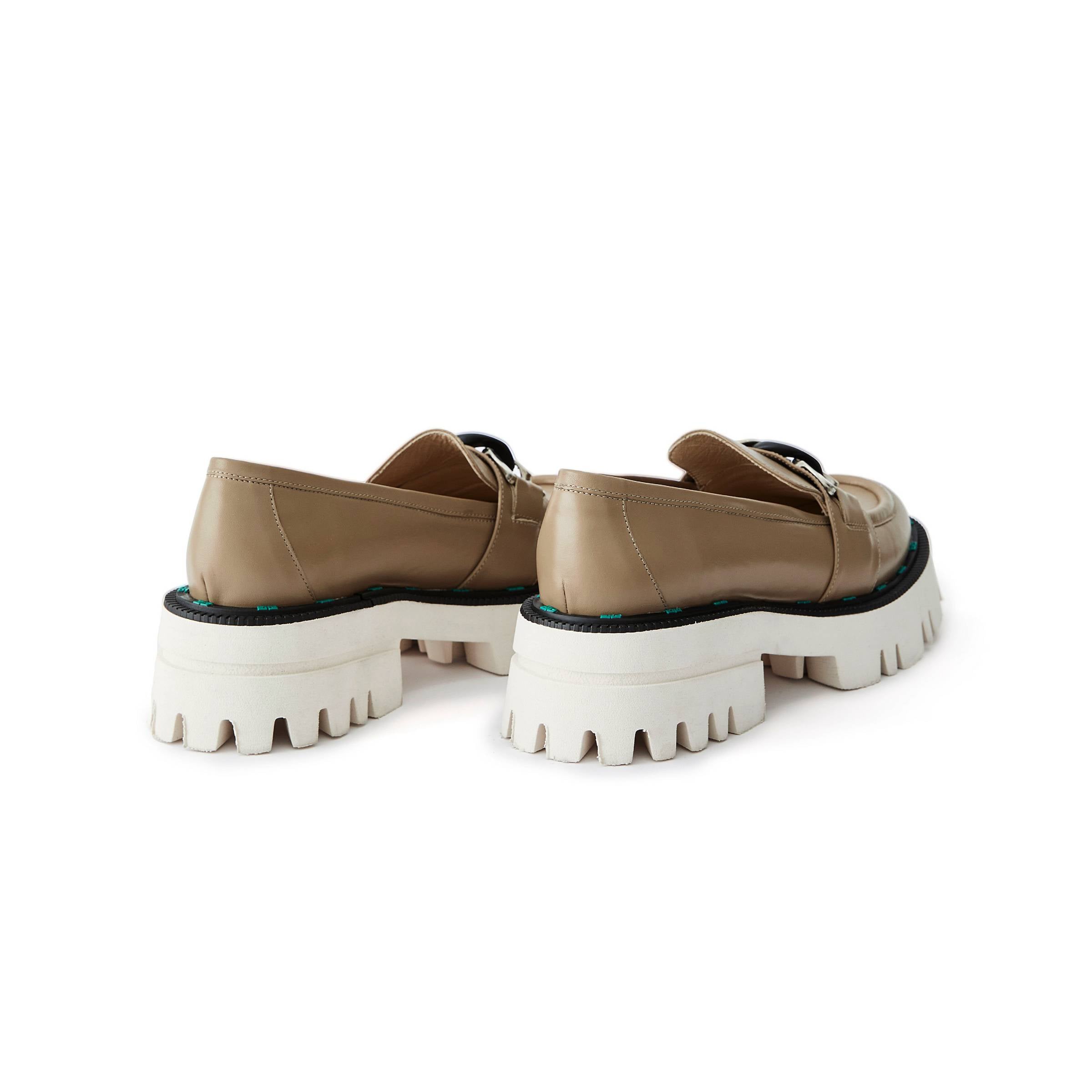 Women's Calf Leather Handmade Casual Shoes W5019 3