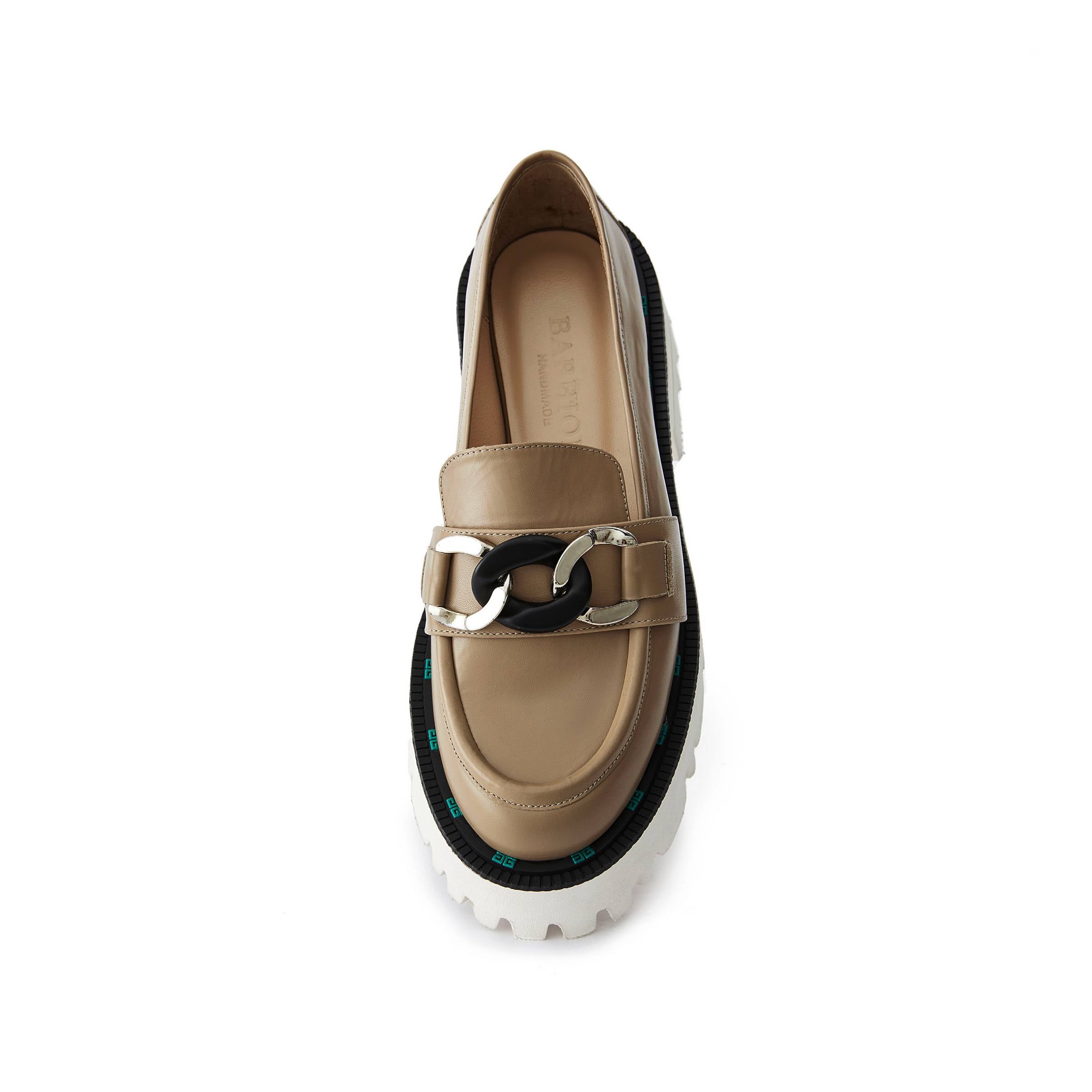 Women's Calf Leather Handmade Casual Shoes W5019 5