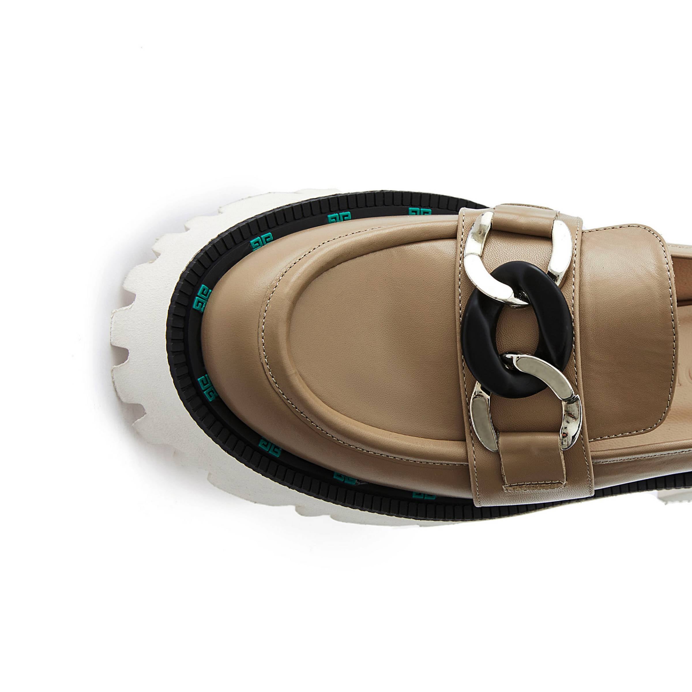 Women's Calf Leather Handmade Casual Shoes W5019 6