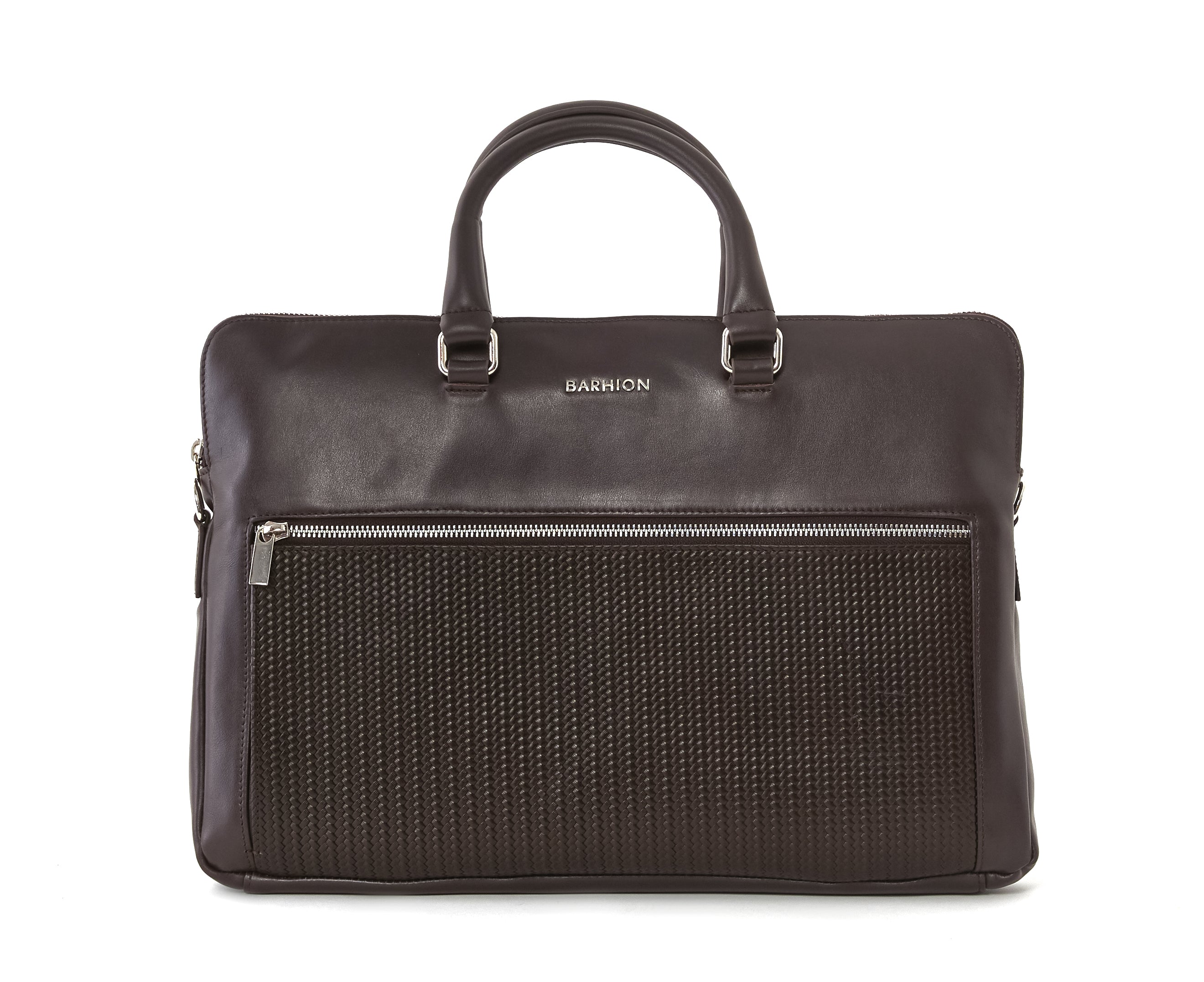 Men's Calf Leather Crocodile Embossed Handmade Crossbody Bag U25002 4