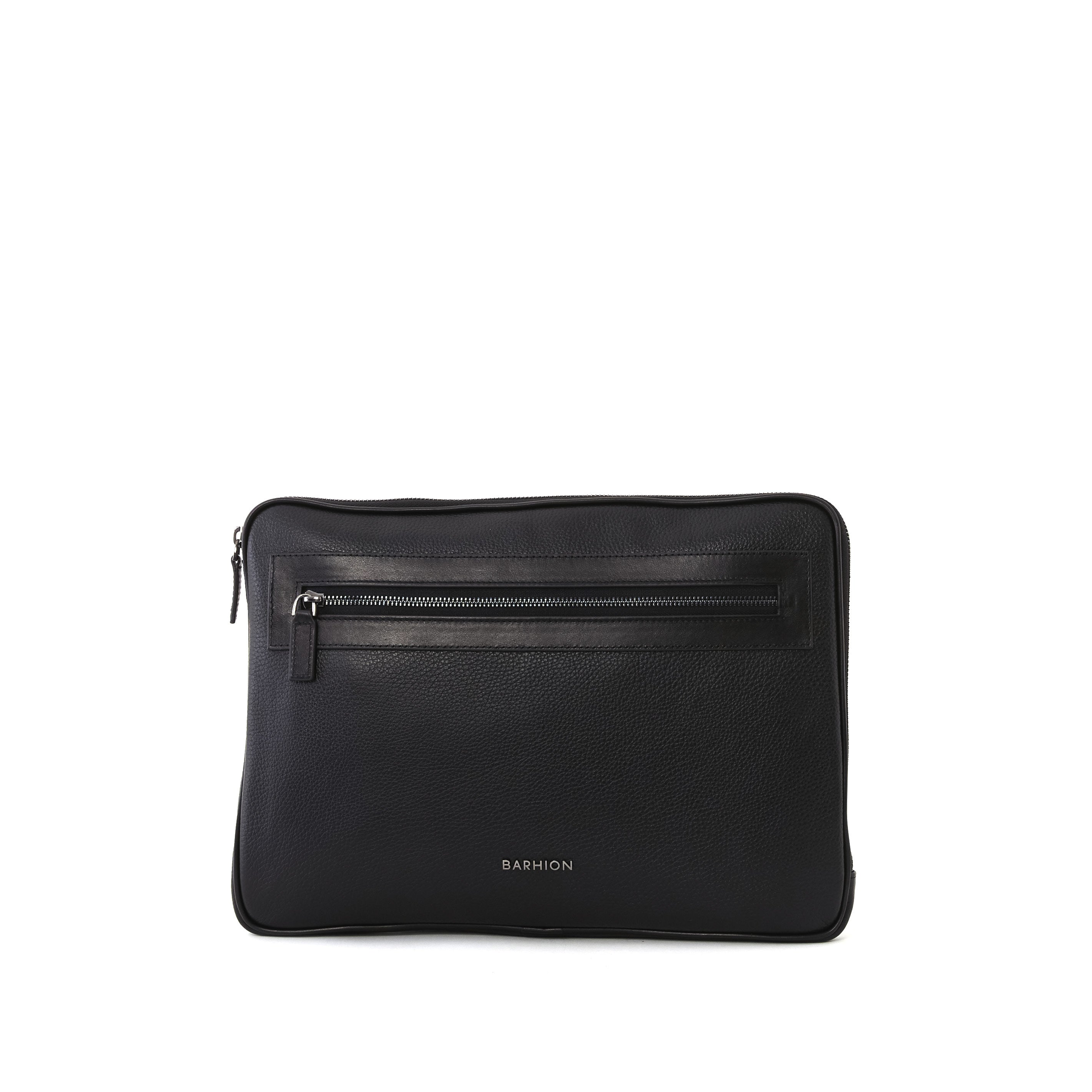 Men's Calf Leather Floater Handmade File Bag U25009 2