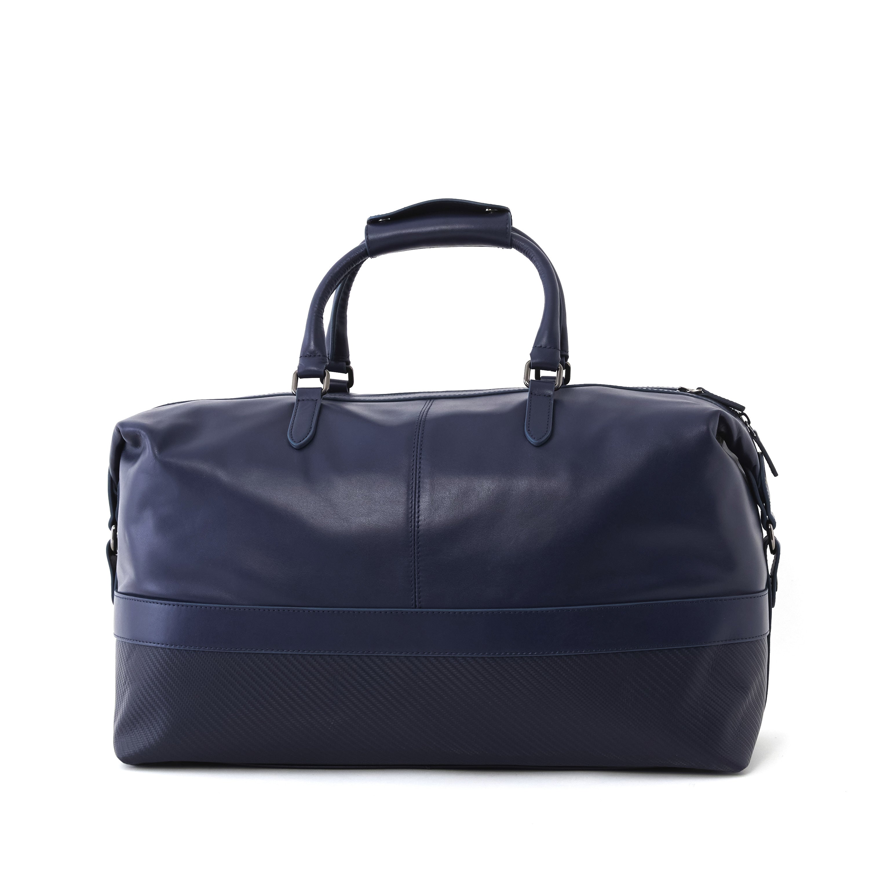 Men's Calf Leather Knit Pattern Handmade Travel Bag U25011 3