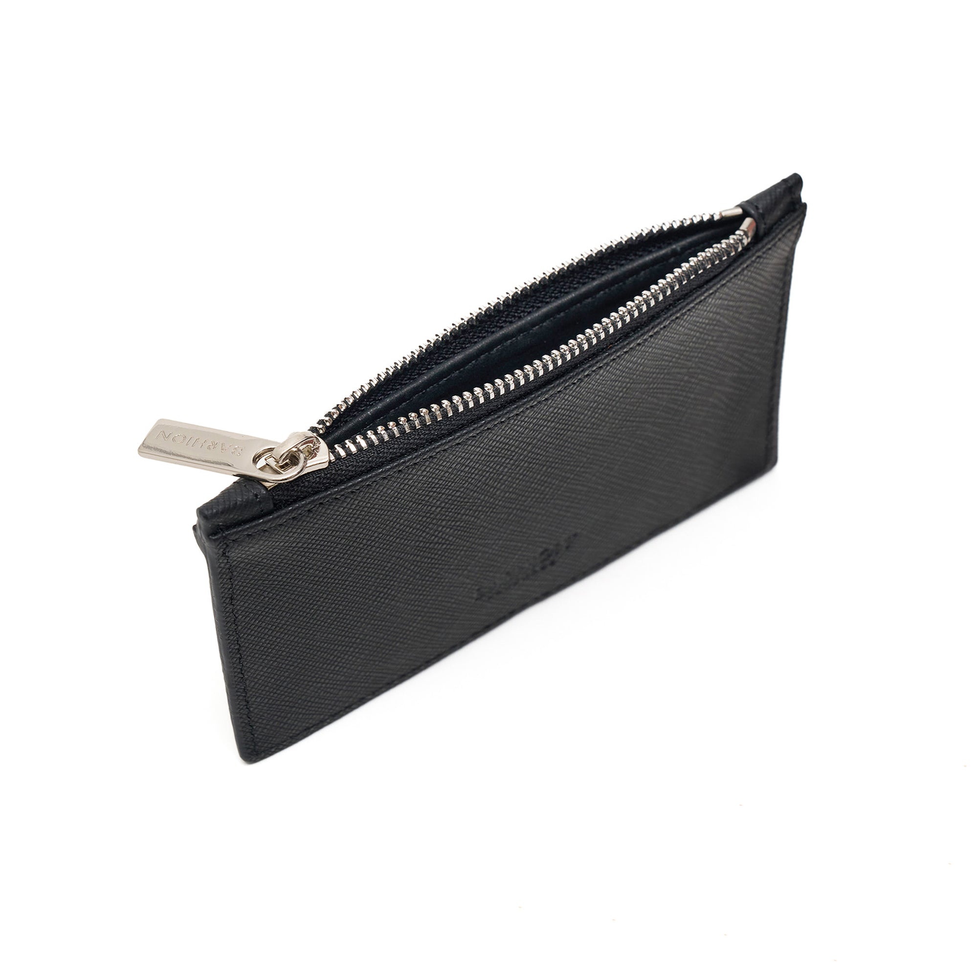 Men's Calf Leather Saffiano Handmade Cardholder Wallet U25016 7
