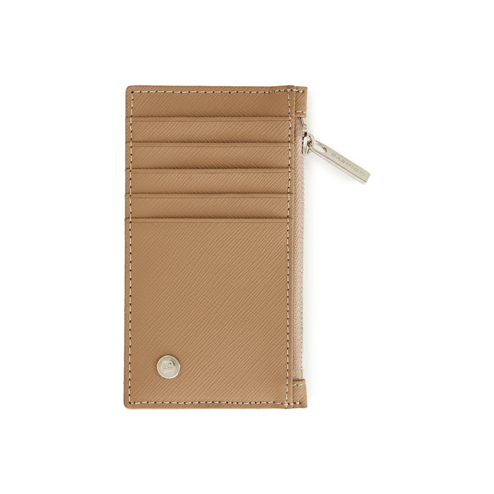 Men's Calf Leather Saffiano Handmade Cardholder Wallet U25016 11
