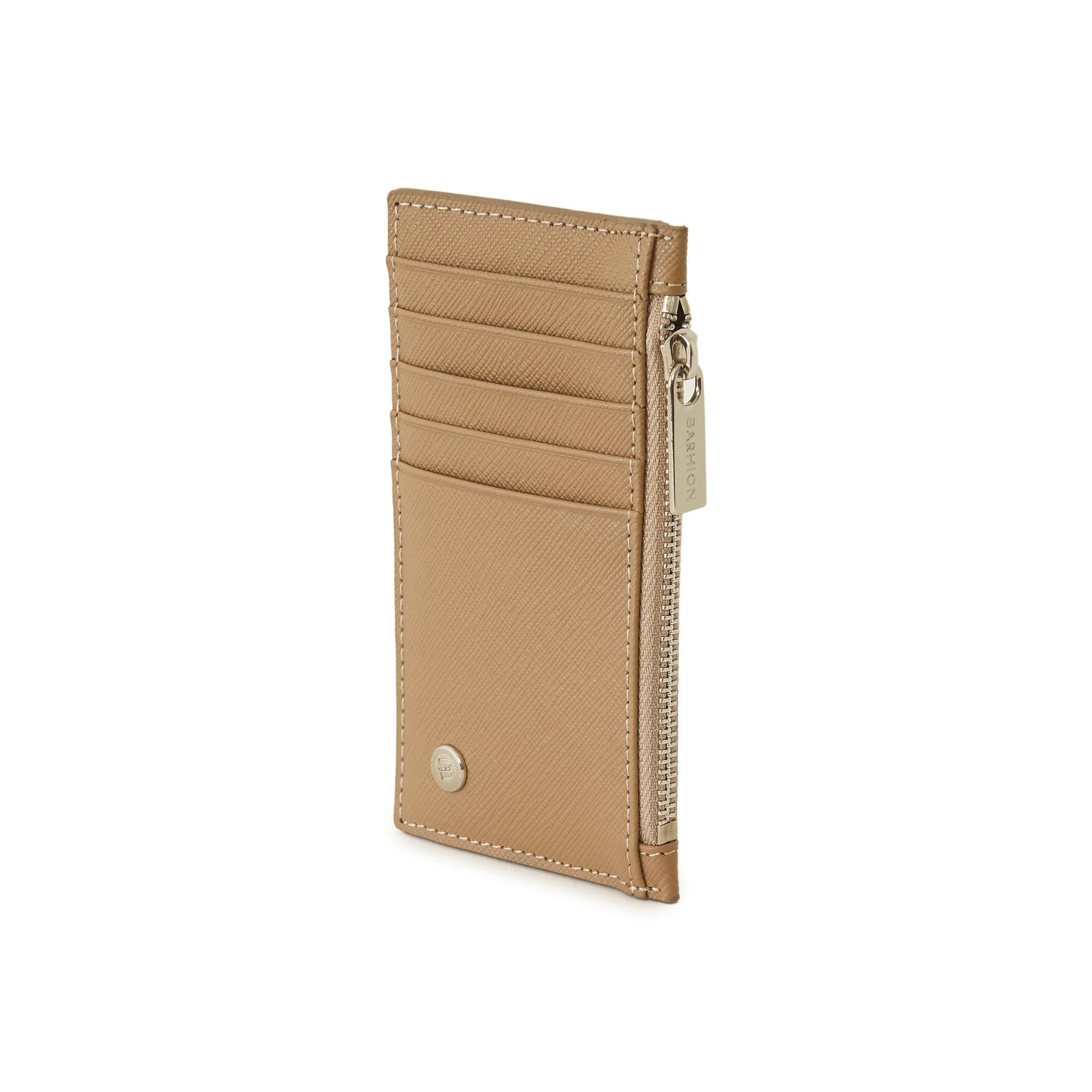 Men's Calf Leather Saffiano Handmade Cardholder Wallet U25016 14