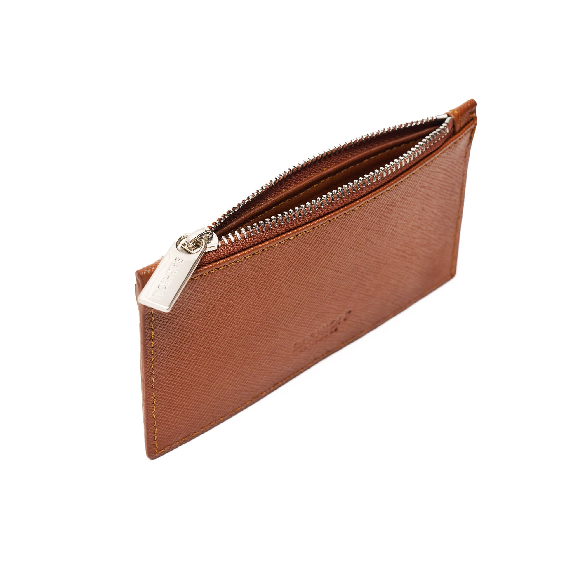 Men's Calf Leather Saffiano Handmade Cardholder Wallet U25016 4