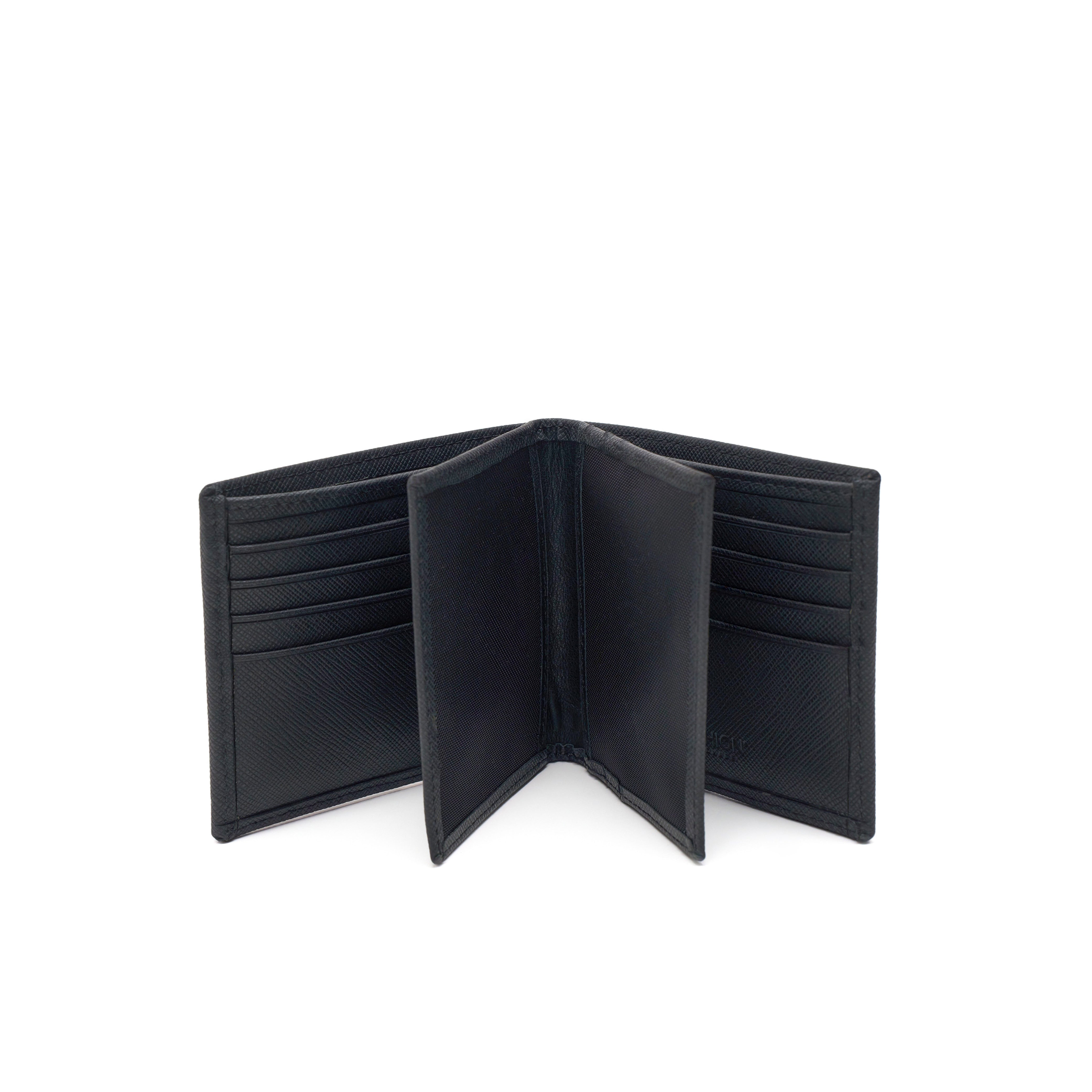 Men's Calf Leather Saffiano Handmade Wallet M25017 11