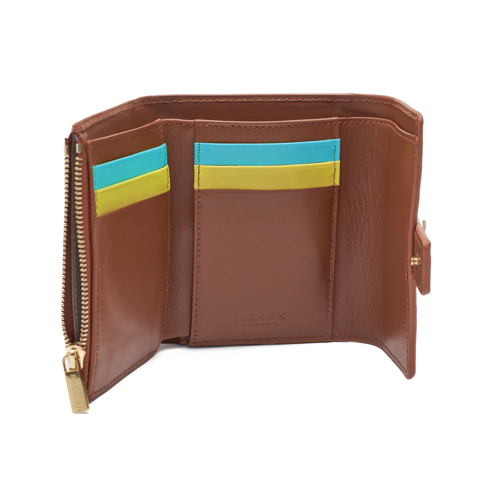 Women's Calf Leather Handmade Wallet W25023 11