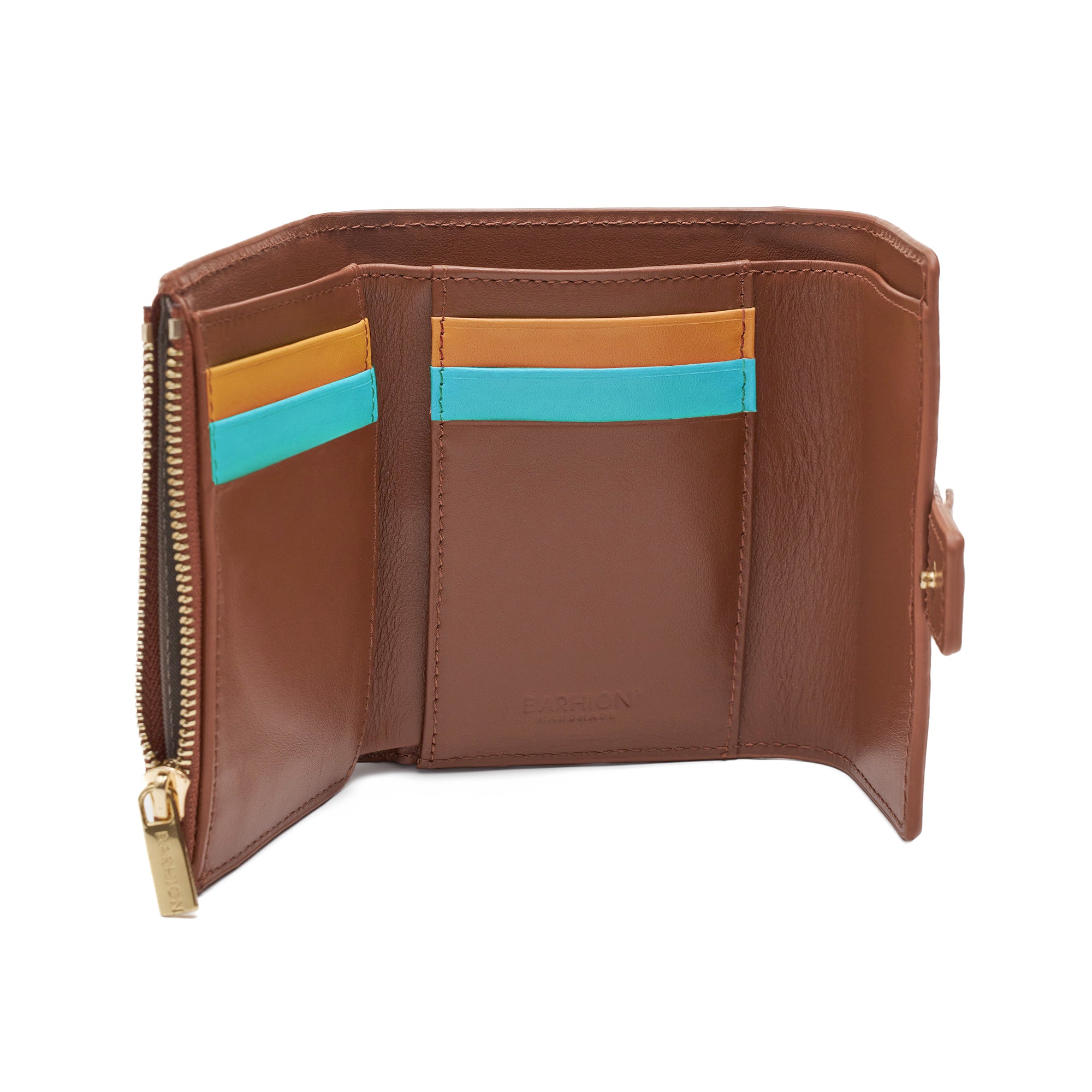 Women's Calf Leather Handmade Wallet W25023 15