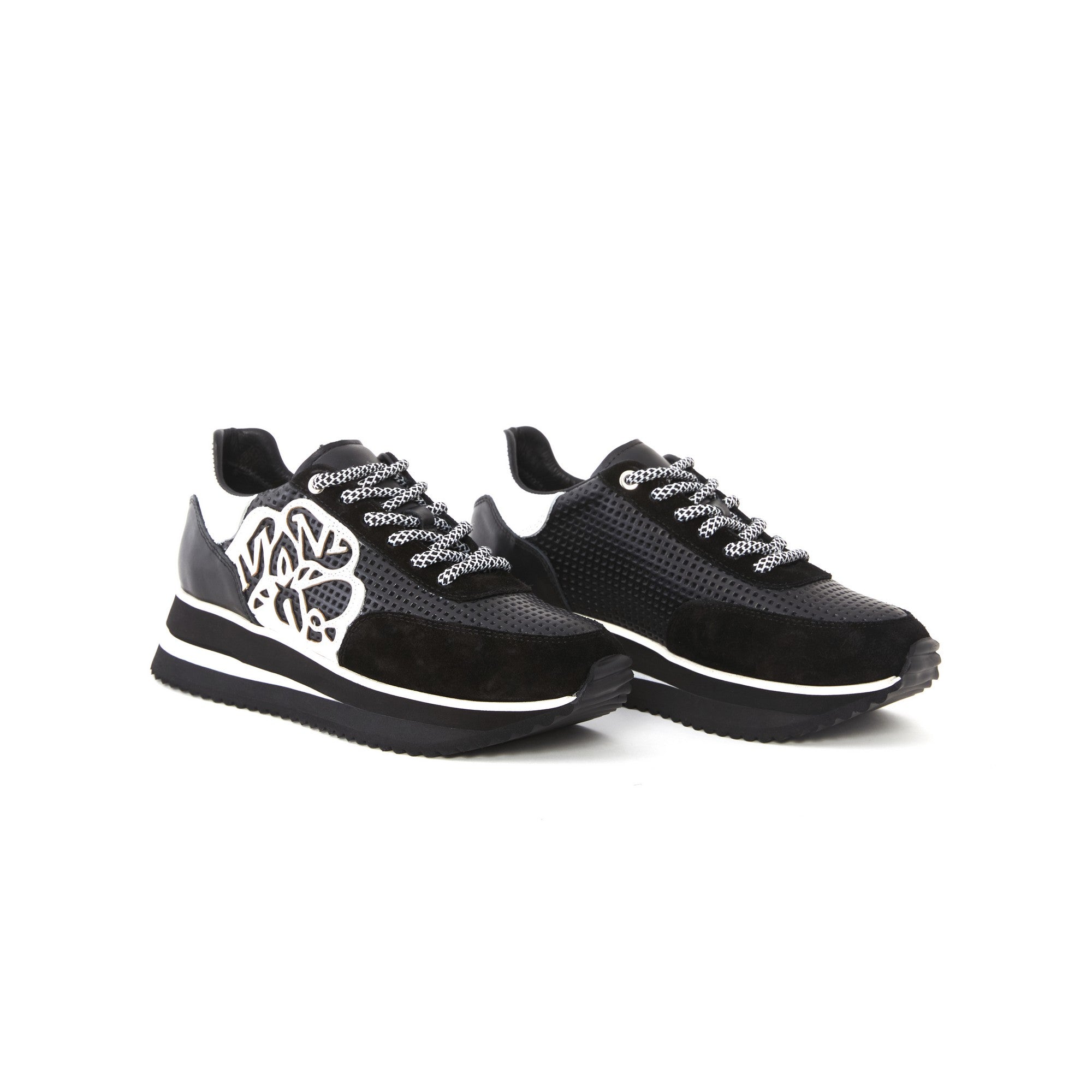 Women's Suede Calf Leather Handmade Sneakers W5013 14