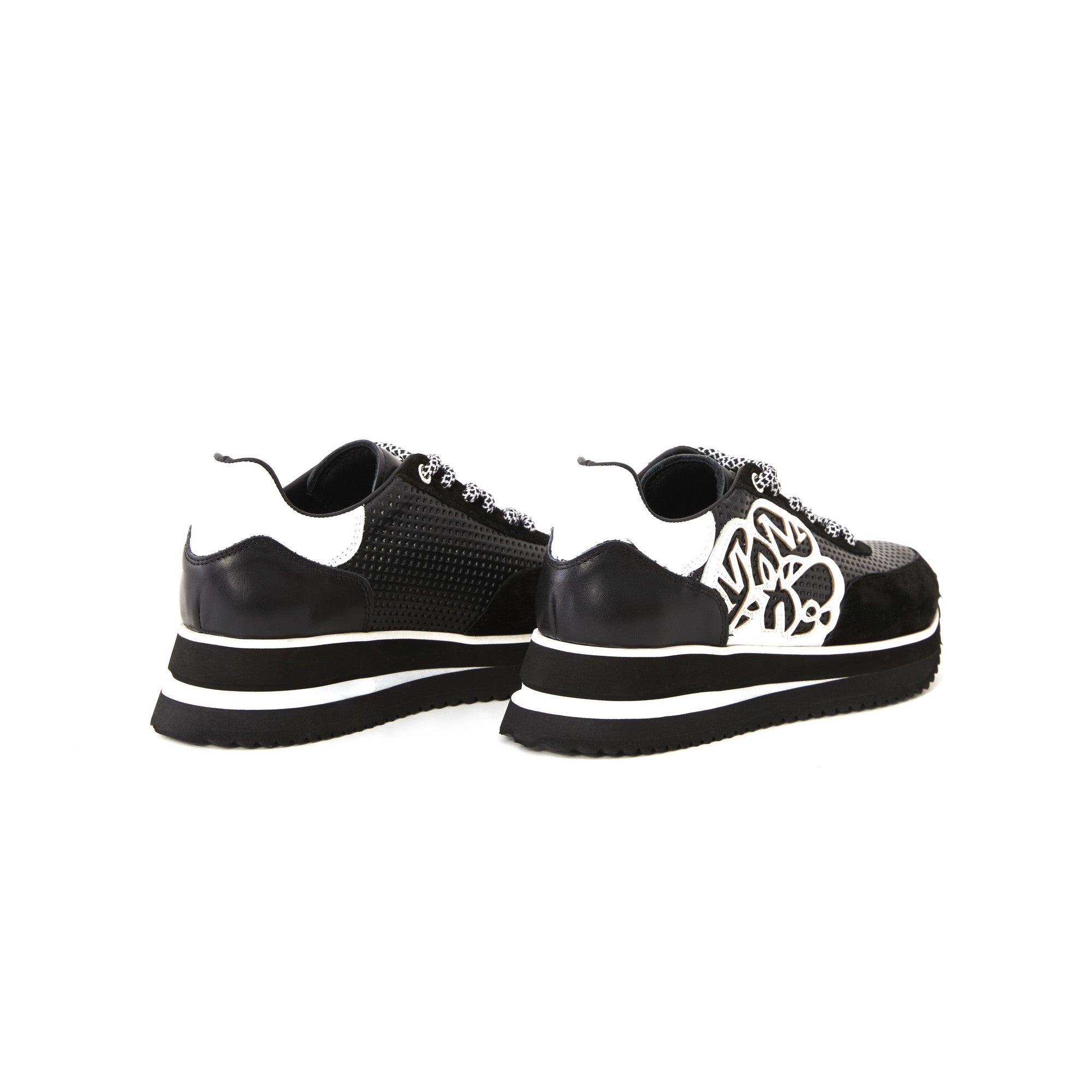 Women's Suede Calf Leather Handmade Sneakers W5013 15