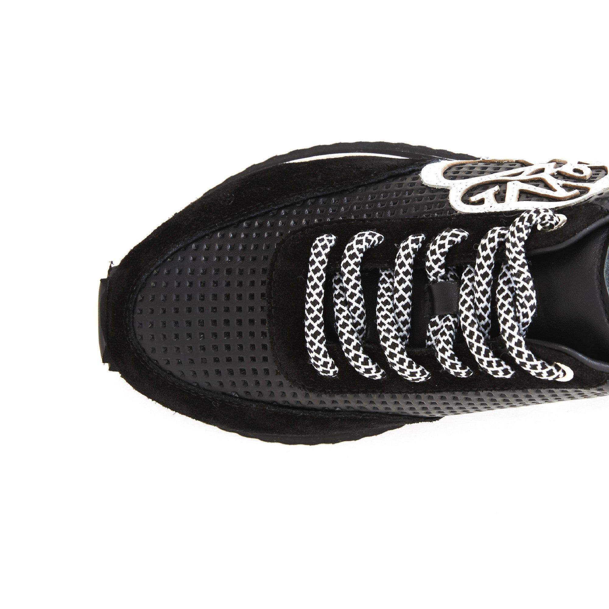 Women's Suede Calf Leather Handmade Sneakers W5013 18