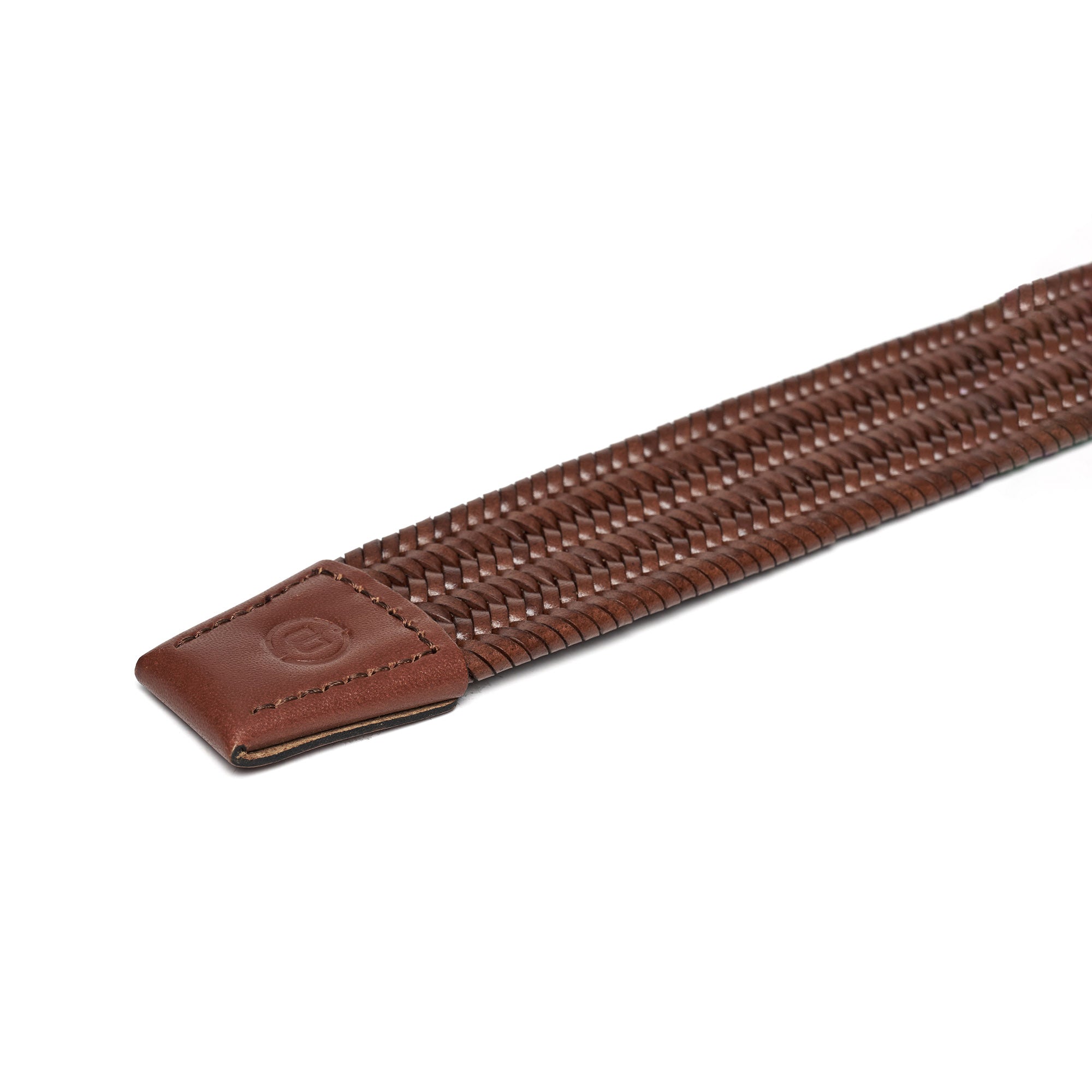 Men's Braided Calf Leather Handmade Belt M107 16