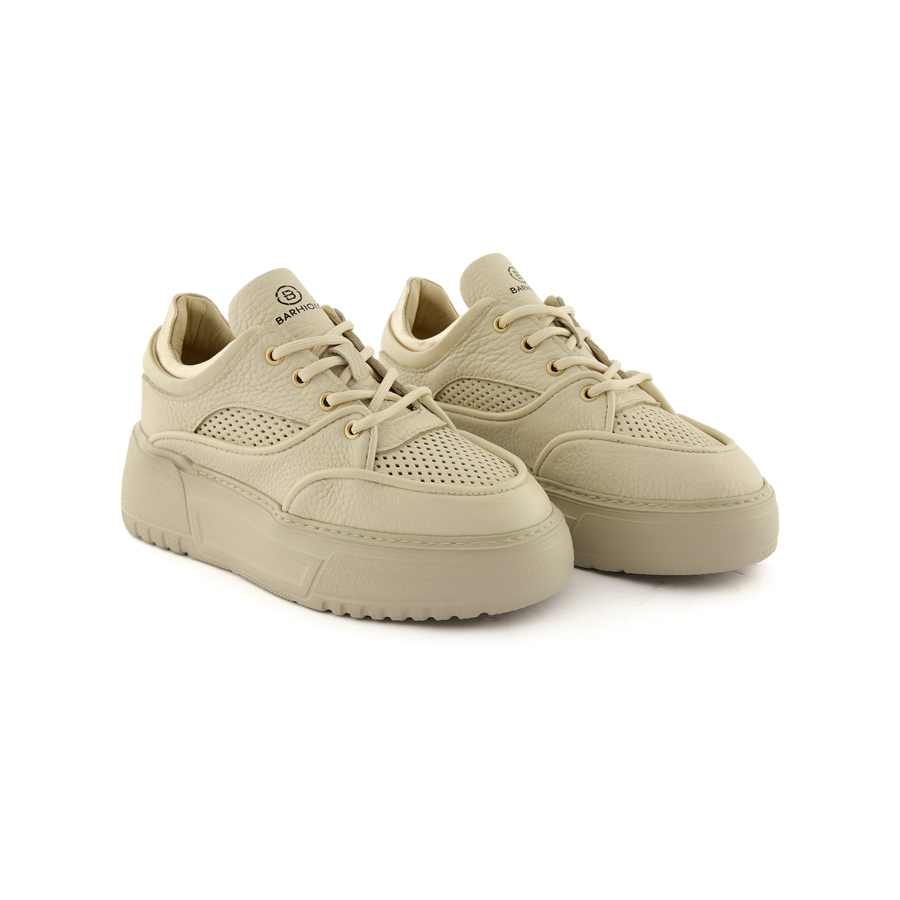 Women’s Tan Handmade Calf Leather Sneakers W5033