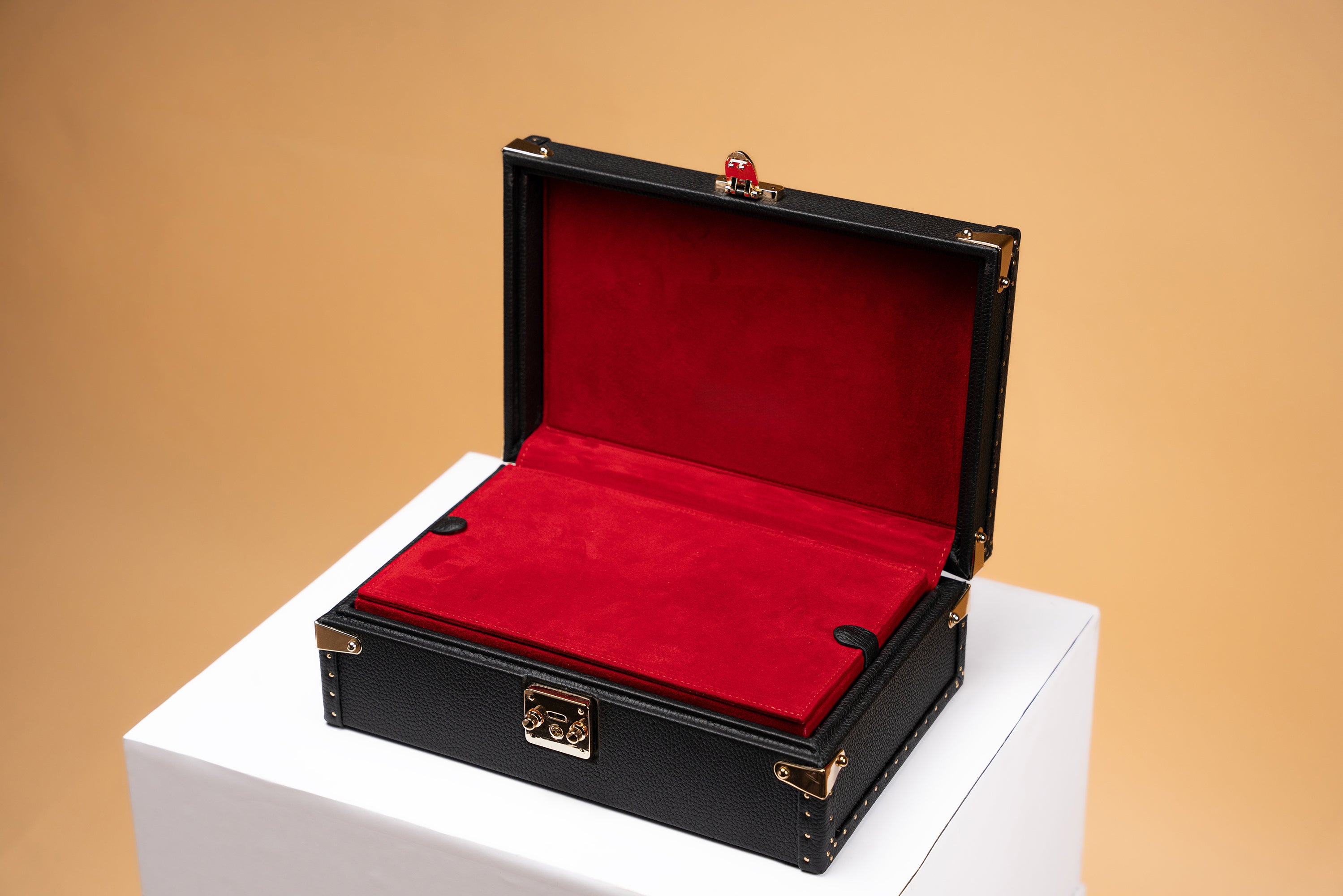 Barhion Petra Watch Case - Togo Black For 8 Watches