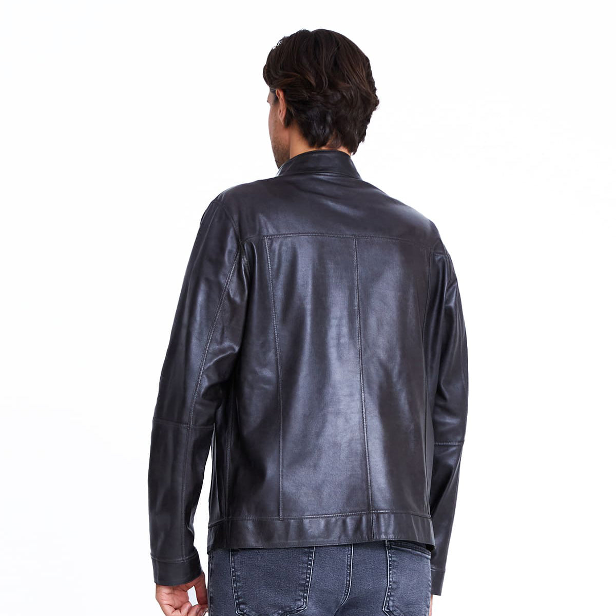 Men's Reversible Double-Faced Metis & Leather Jacket MJ400 8