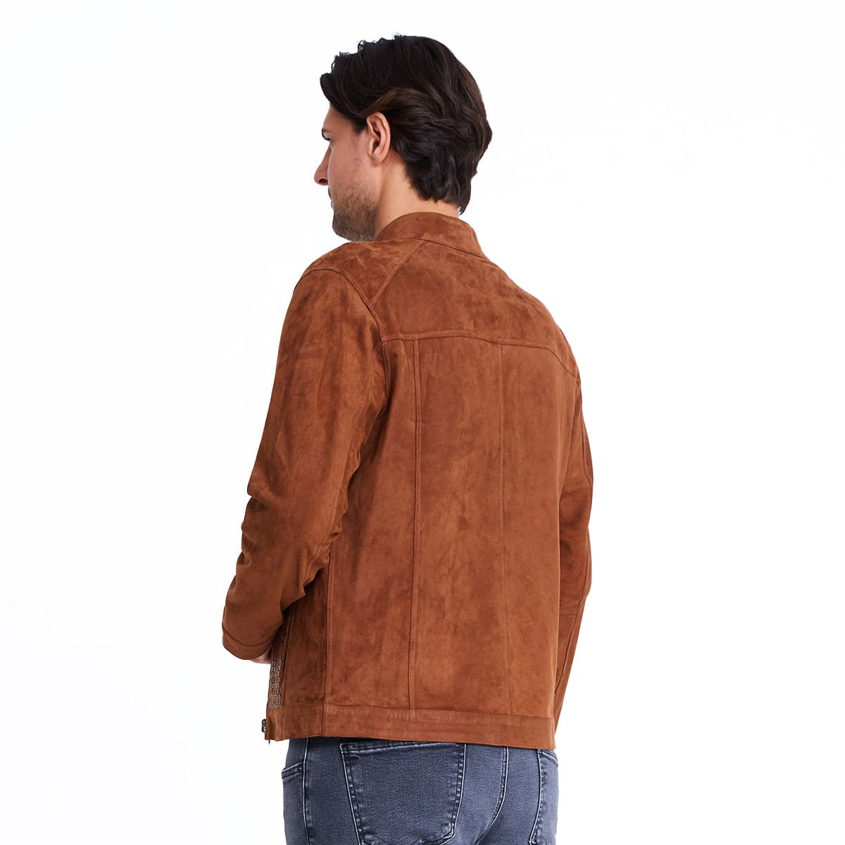 Men's Reversible Double-Faced Metis & Leather Jacket MJ401 4