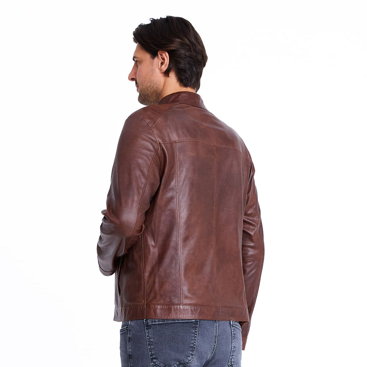 Men's Reversible Double-Faced Metis & Leather Jacket MJ401 9