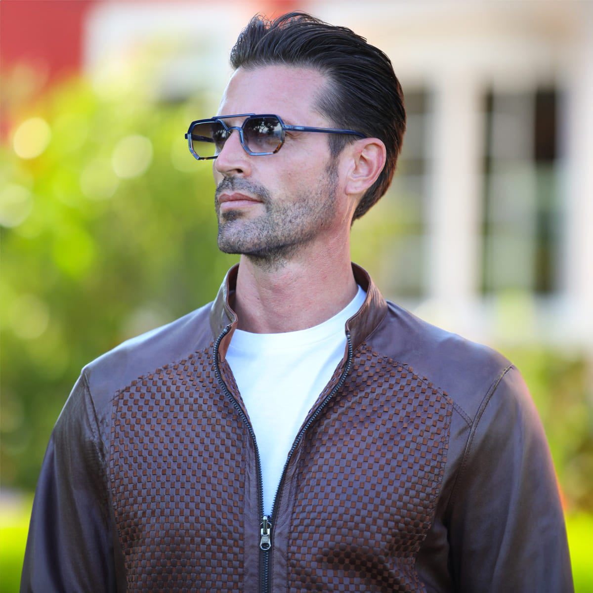 Men's Reversible Double-Faced Metis & Leather Jacket MJ401 6