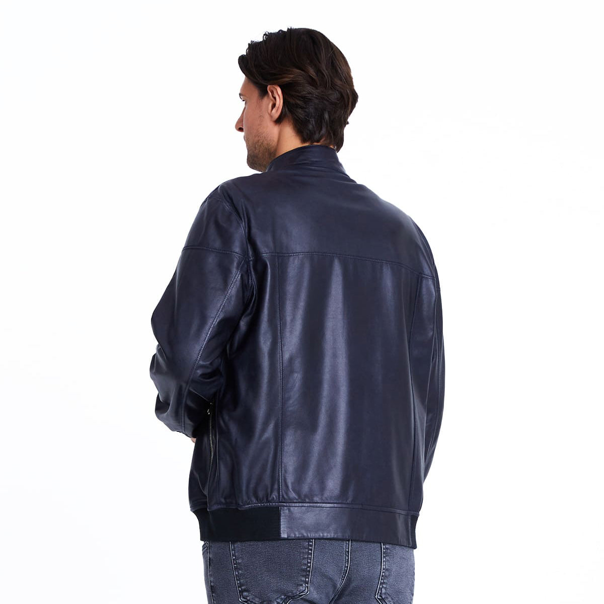 Men's Reversible Double-Faced Metis & Leather Jacket MJ403 10