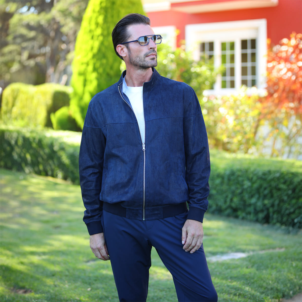 Men's Reversible Double-Faced Metis & Leather Jacket MJ403 1
