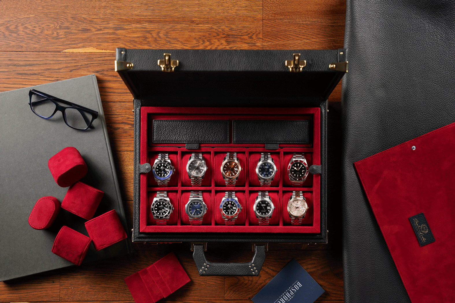 Barhion Artos Watch Case - Master Edition Togo Black