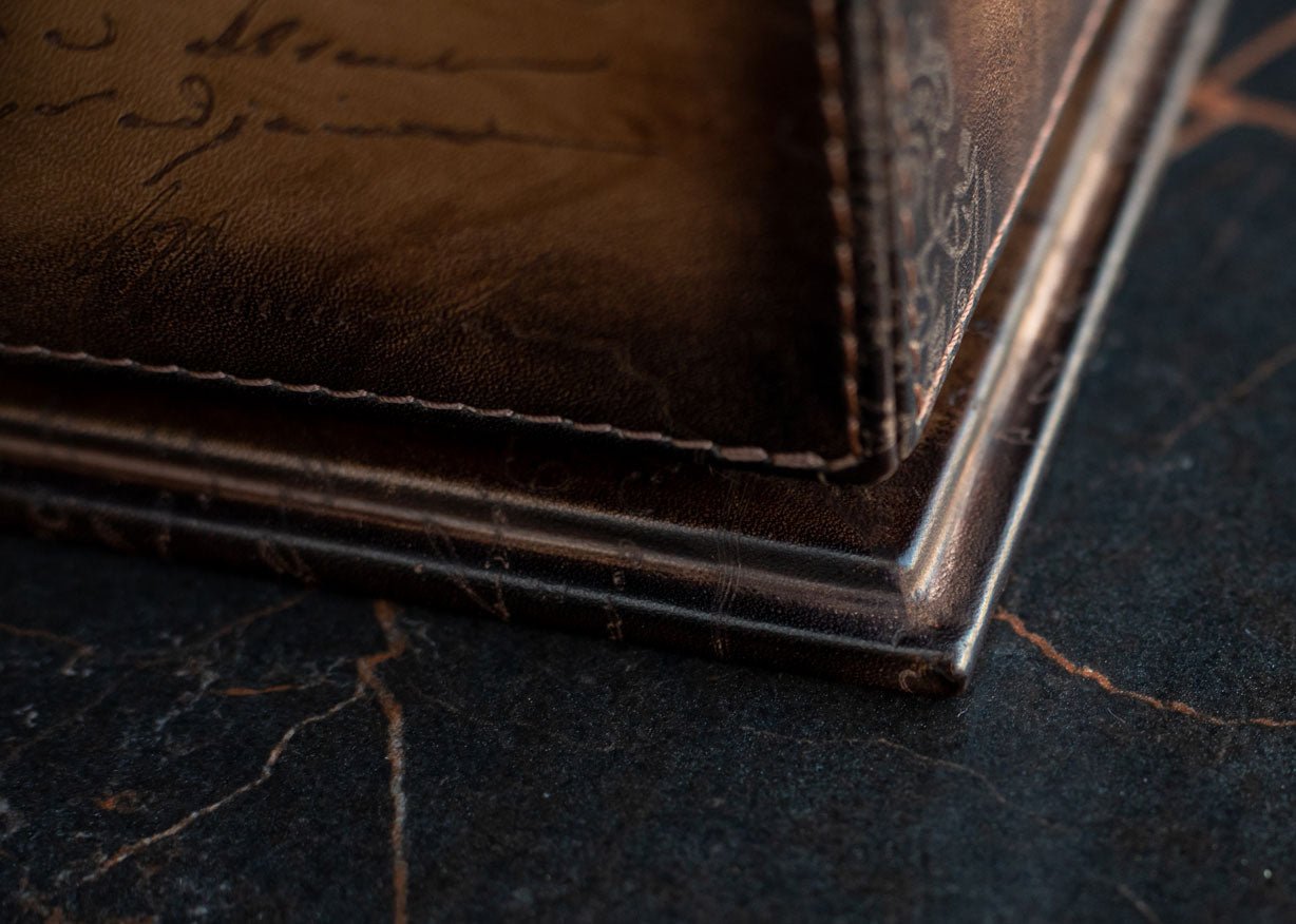 Barhion Daily Routines Tray - Parchment Patina Java Brown