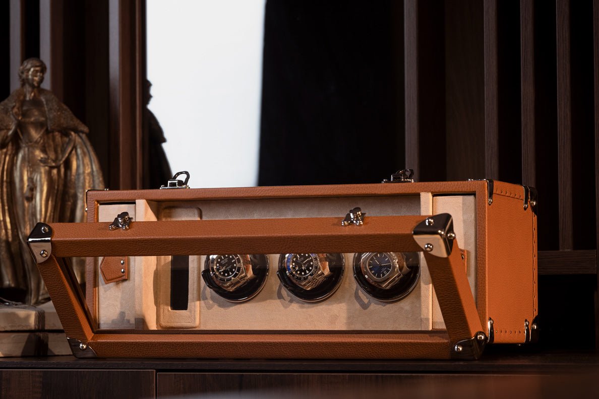 Barhion Watch Winder - Togo Camel