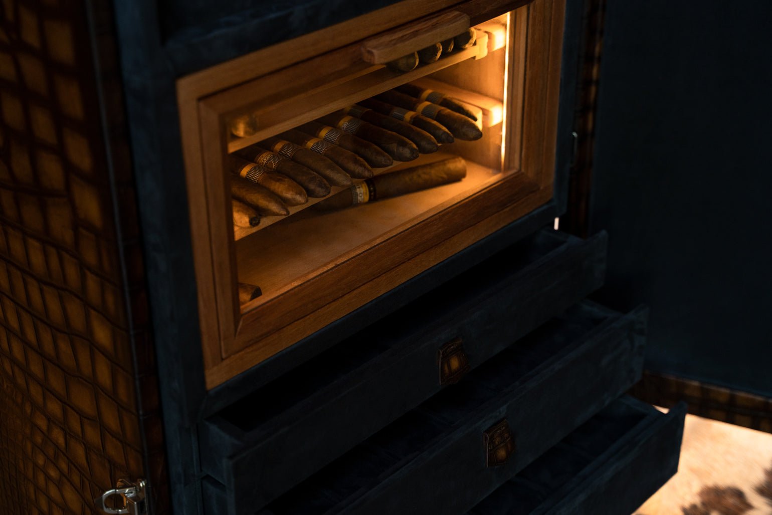 Barhion Watch Winder Trunk - CP Patina Brown