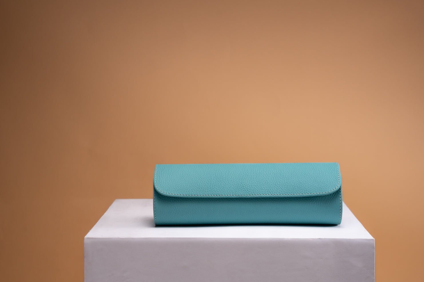 Barhion Galata Togo Tiffany Blue Watch Roll for 3 Watches