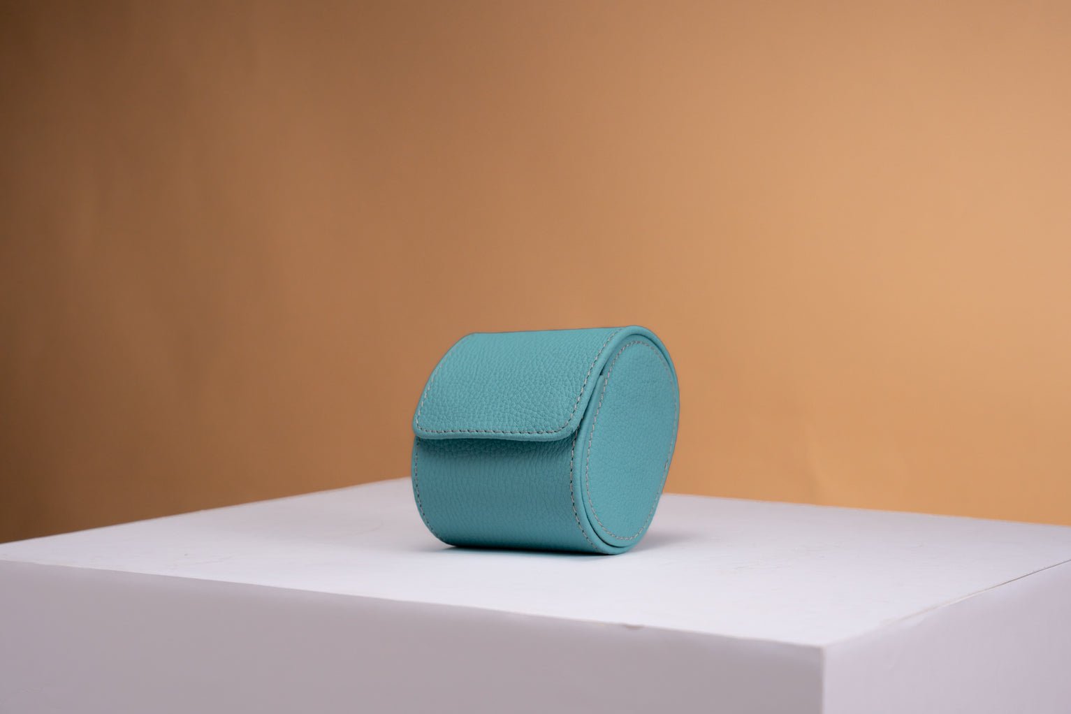 Barhion Galata Togo Tiffany Blue Watch Roll for 3 Watches