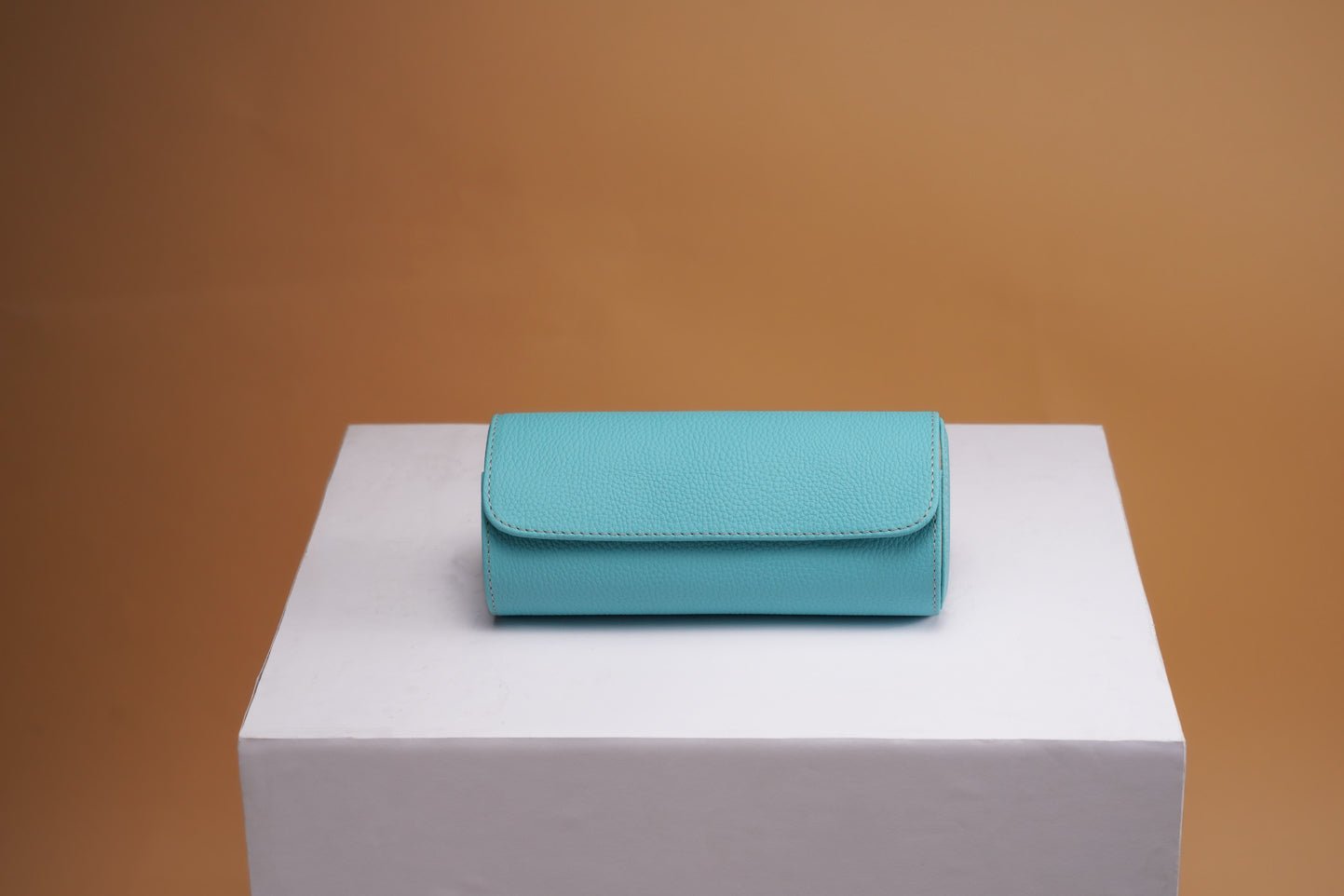 Barhion Galata Togo Tiffany Blue Watch Roll for 3 Watches