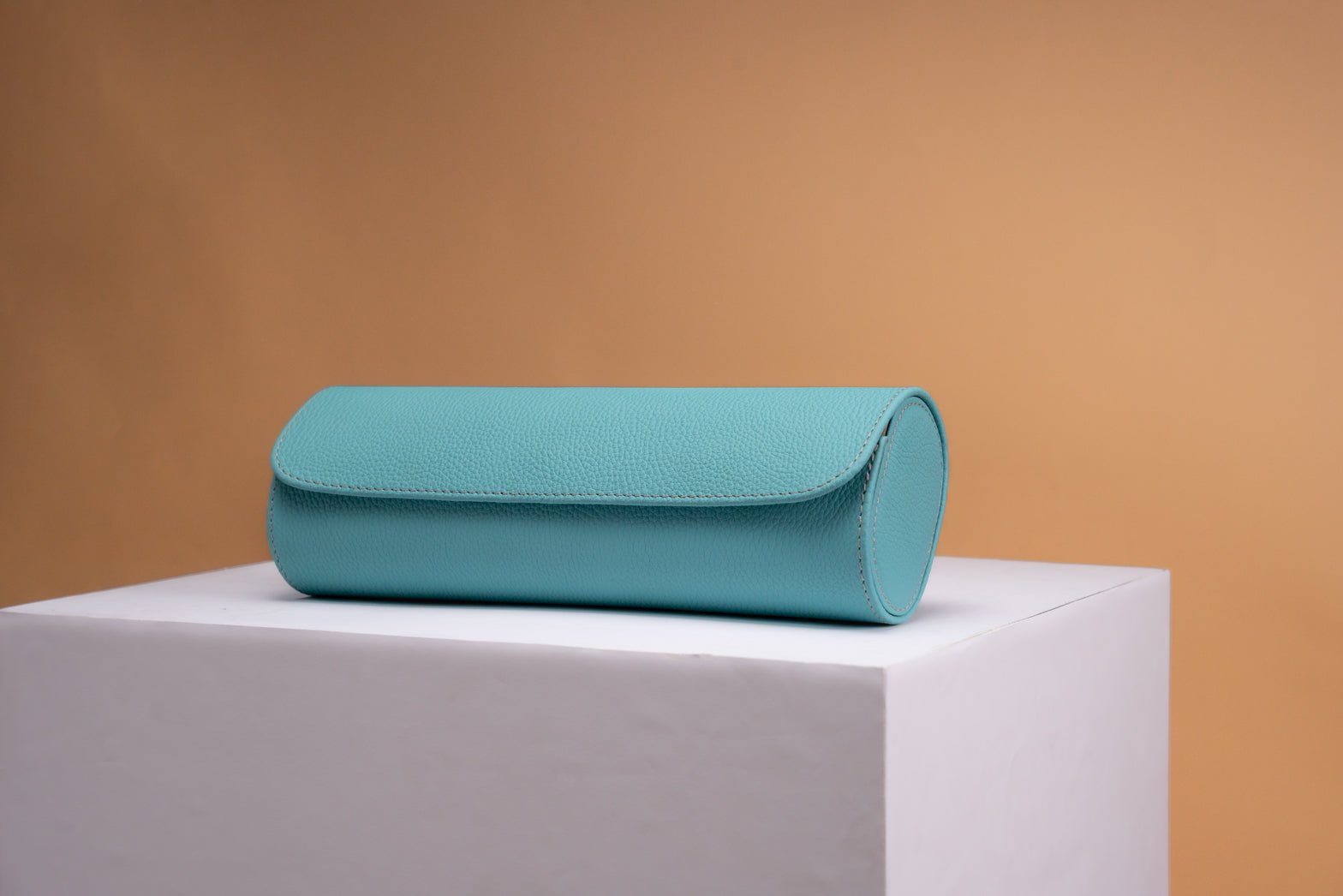 Barhion Galata Togo Tiffany Blue Watch Roll for 3 Watches