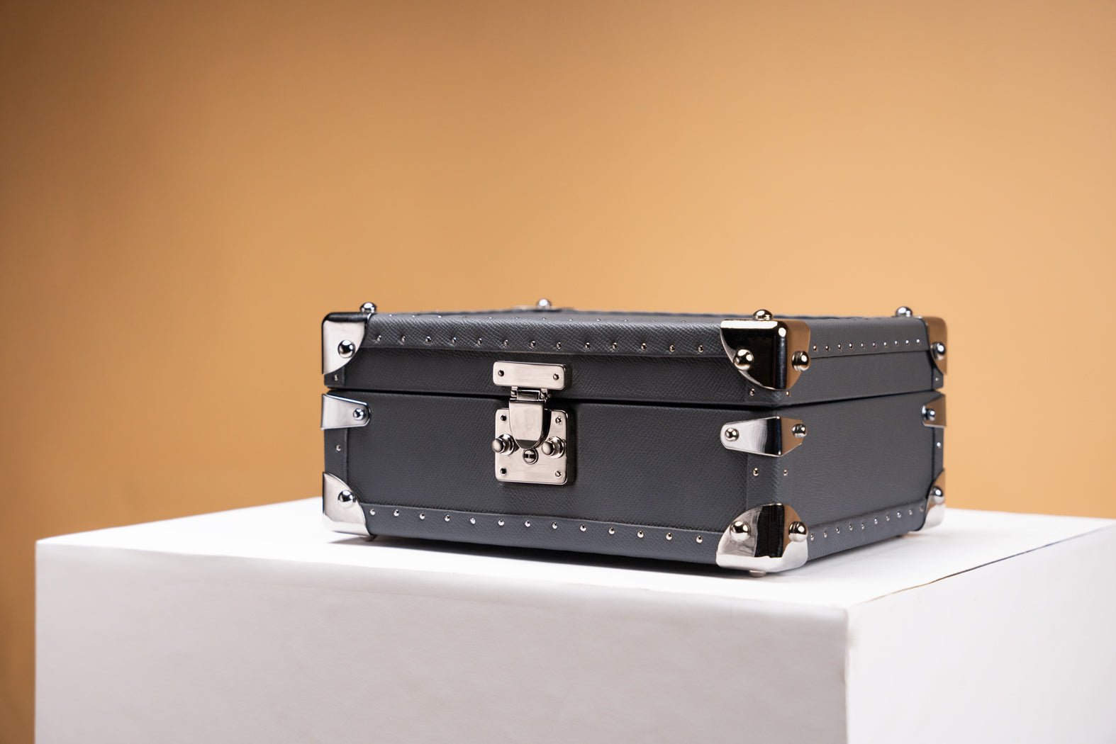 Barhion Petra Watch Case - Saffiano Dark Grey For 8 Watches