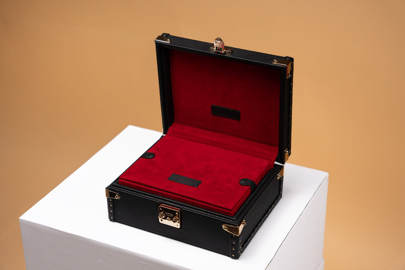 Barhion Petra Watch Case - Togo Black For 8 Watches